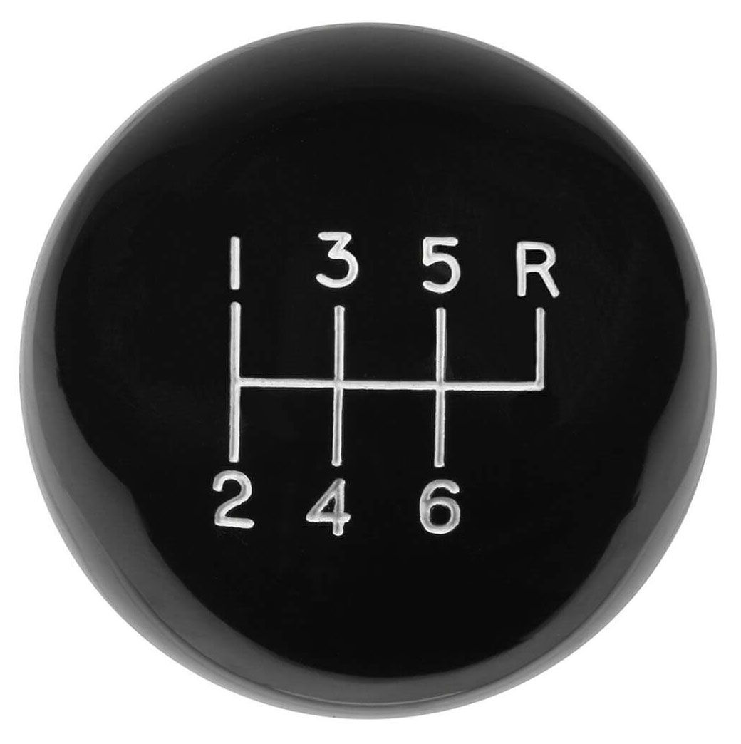 Hurst 6-Speed Black Manual Shift Knob HU1631040