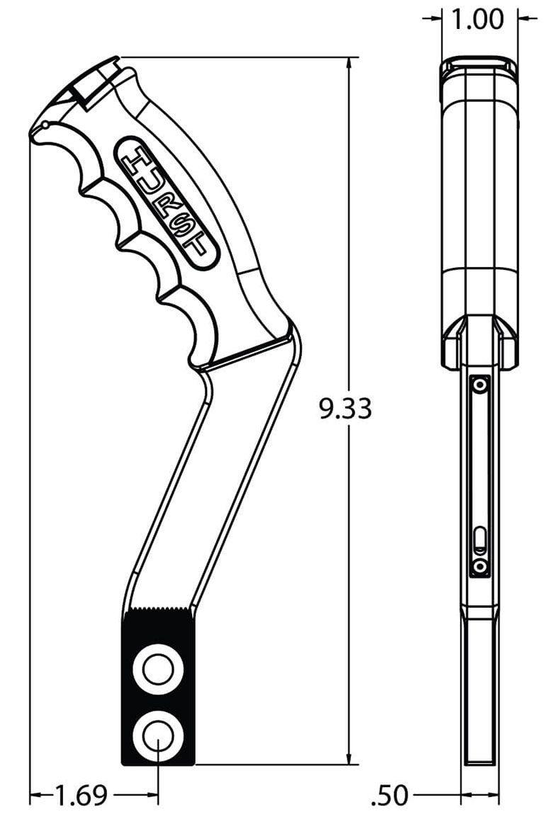 Hurst Nitro Stick Manual Shift Handle - Pistol Grip HU5381000