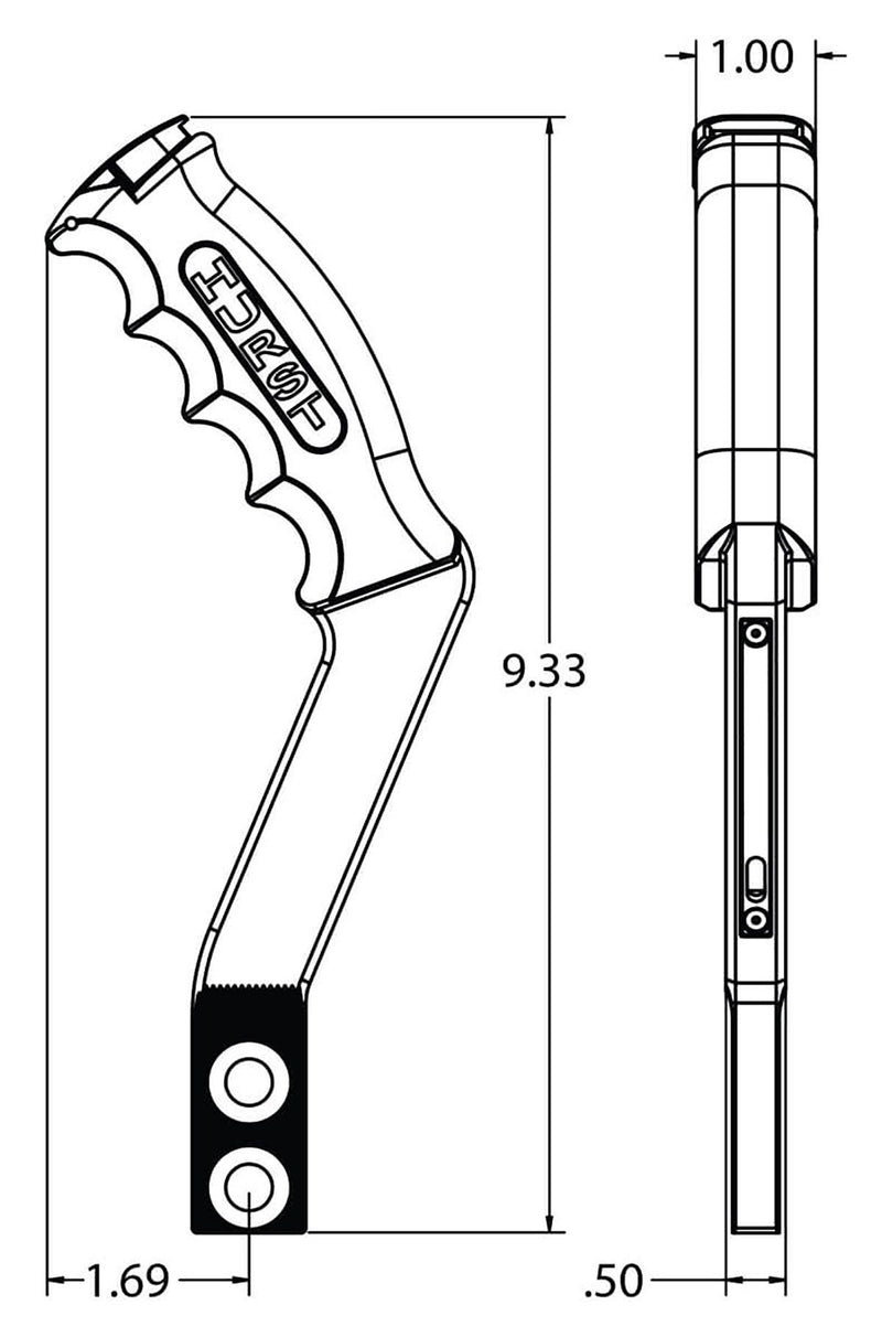 Hurst Nitro Stick Manual Shift Handle - Pistol Grip HU5381001
