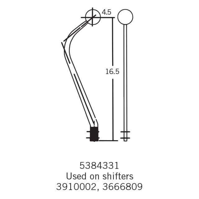 Hurst Hurst Shifter Stick 16.5" long HU5384331