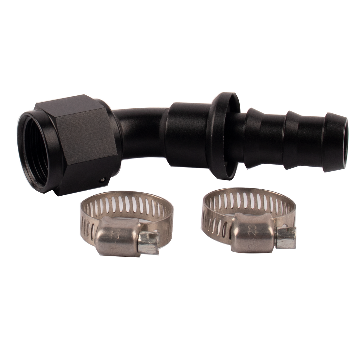 Pulsar PSR Push‑Lock Barb Hose Fitting — -10AN (Straight & 45°)