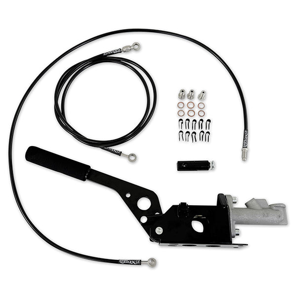 GKTech Budget hydraulic handbrake assembly and in-line braided line kit (BUDGHBRKE)