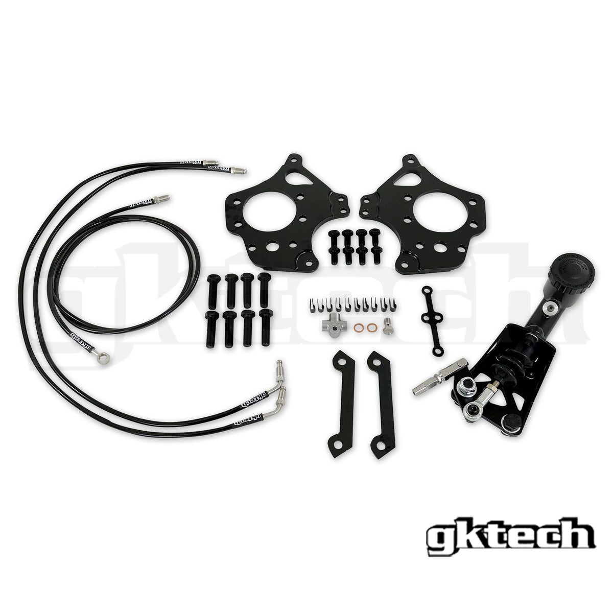 GKTech 2 Pot Nissan dual caliper Hidden Hydraulic handbrake setup (HDDN-HBRK-KIT)