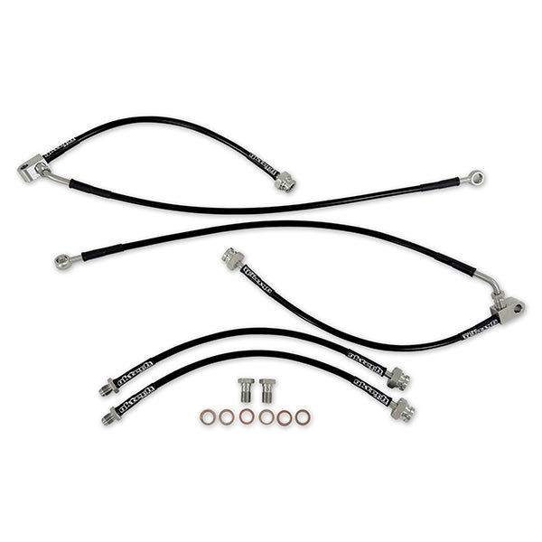 GKTech Only Front, rear or full set for Z34 370Z braided brake line set (Z34X-BRKEF)