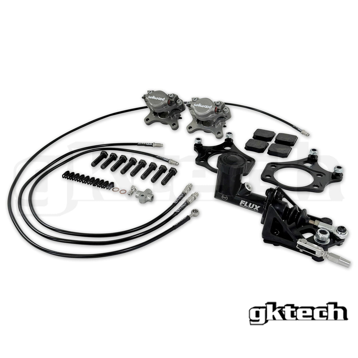 GKTech S-chassis dual caliper Hidden Hydraulic handbrake setup (HDDN-HBRK-KIT2)