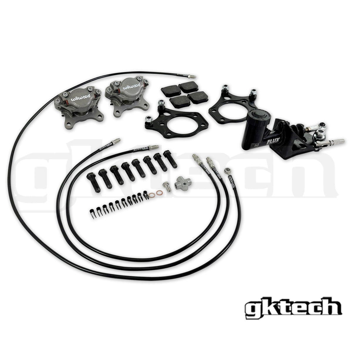 GKTech S-chassis dual caliper Hidden Hydraulic handbrake setup (HDDN-HBRK-KIT2)
