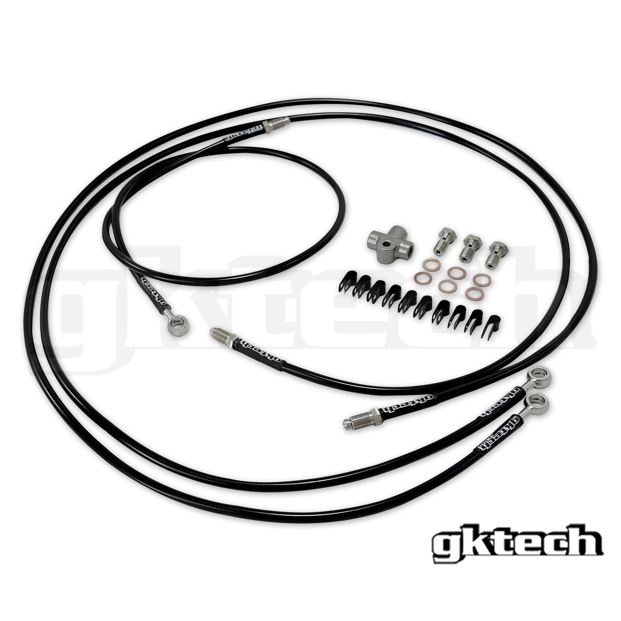 86 / GR86 / BRZ dual caliper braided brake line kit