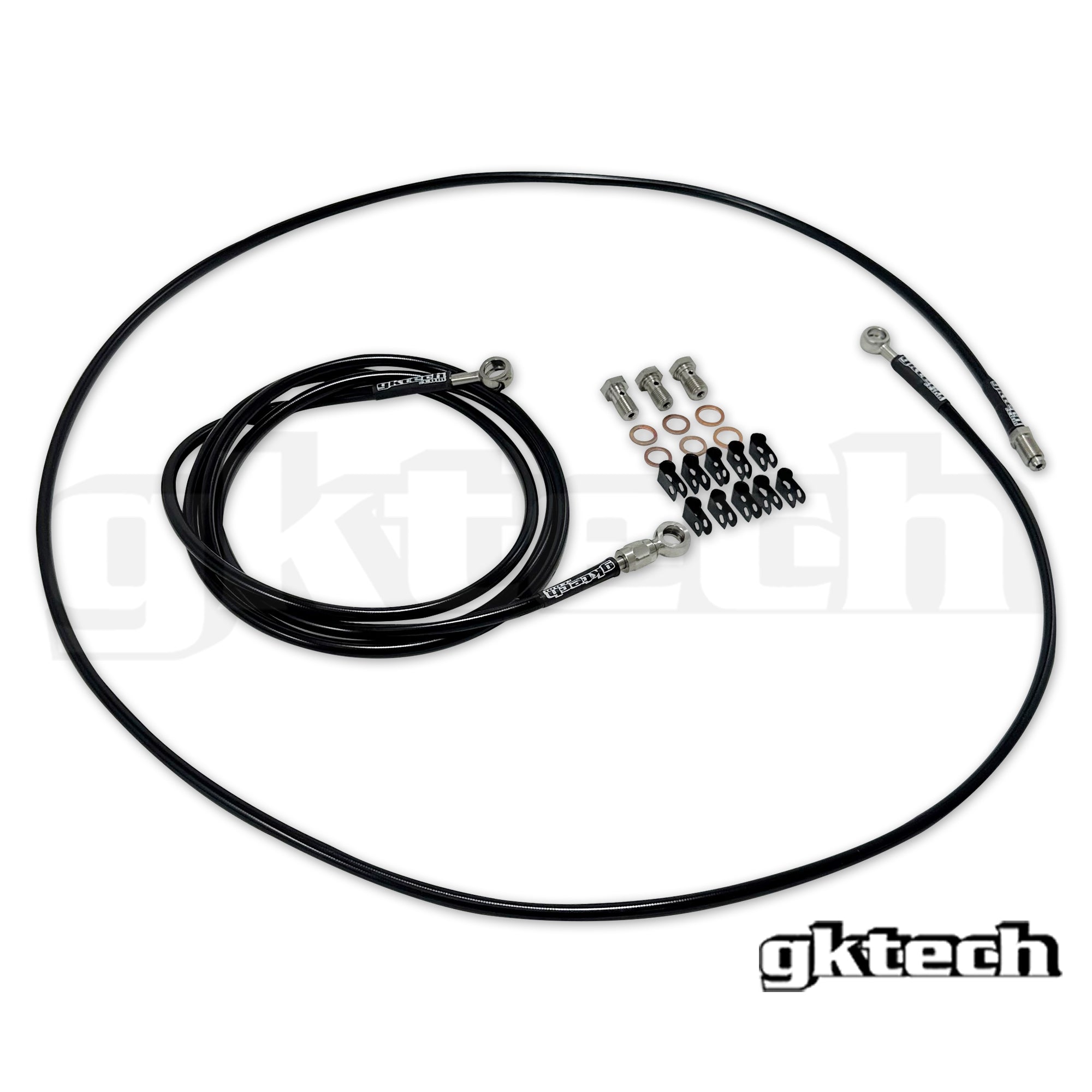 In-line braided brake line kit