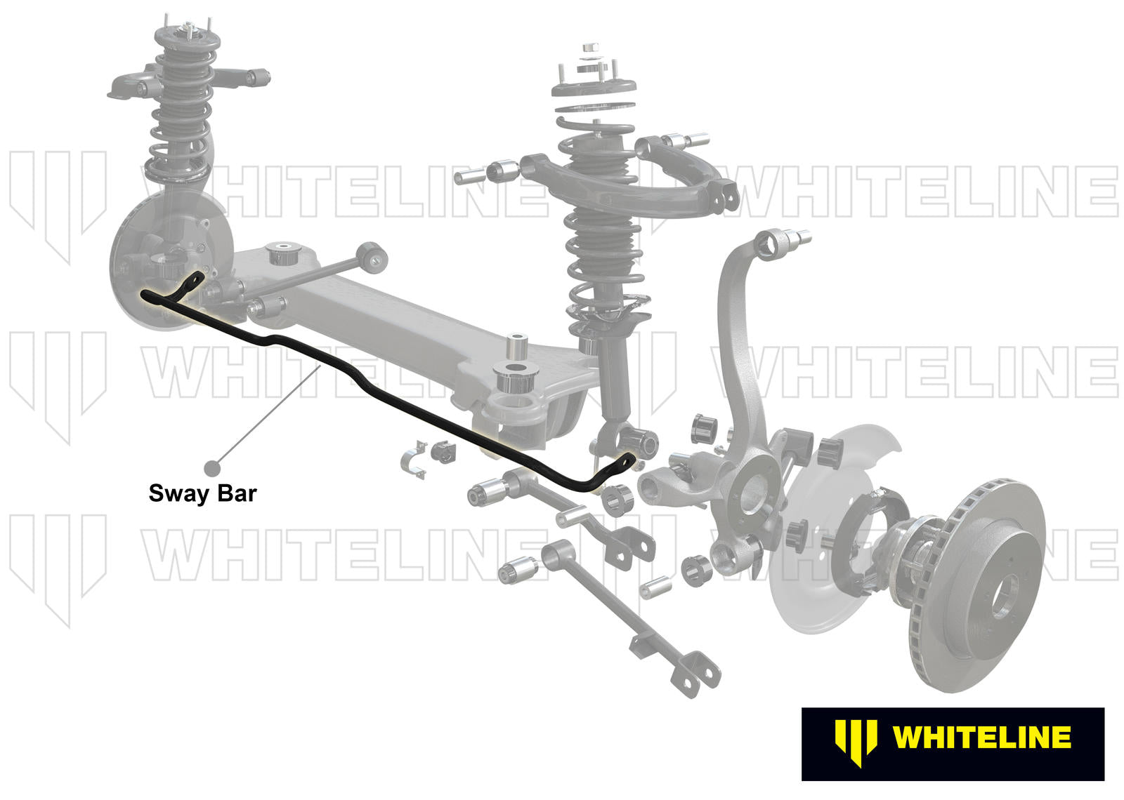 Rear Sway Bar - 18mm Non Adjustable to Suit Hyundai I30 GD and Veloster FS