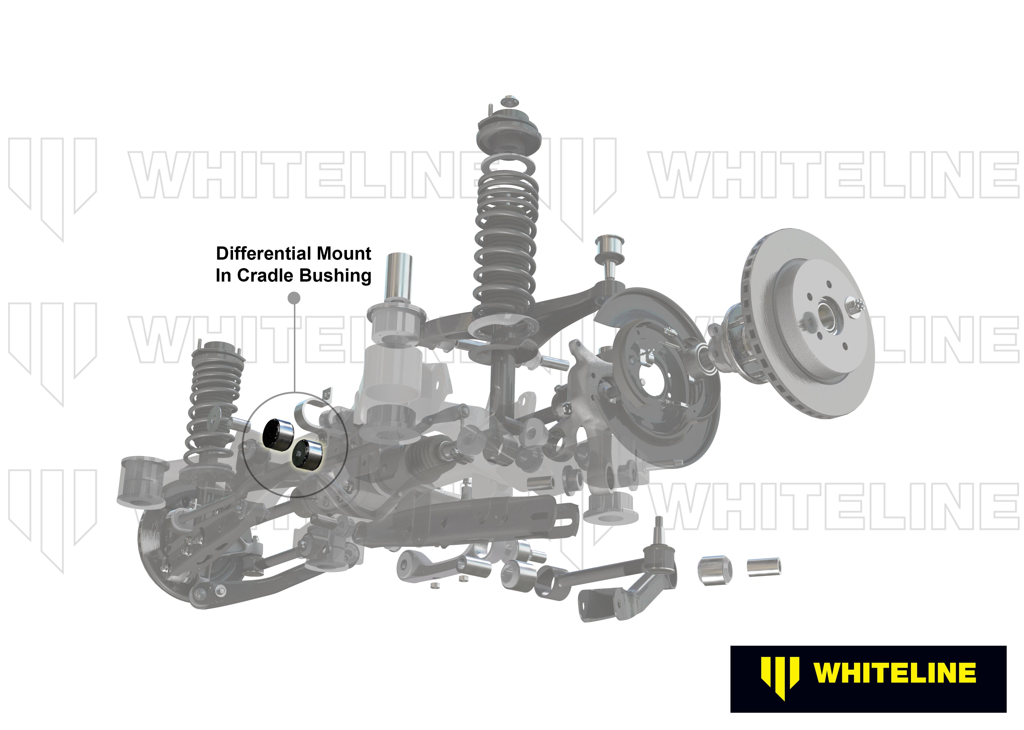 Rear Differential Mount - Rear Bushing Kit to Suit Subaru Forester, Impreza, Liberty, Outback and XV