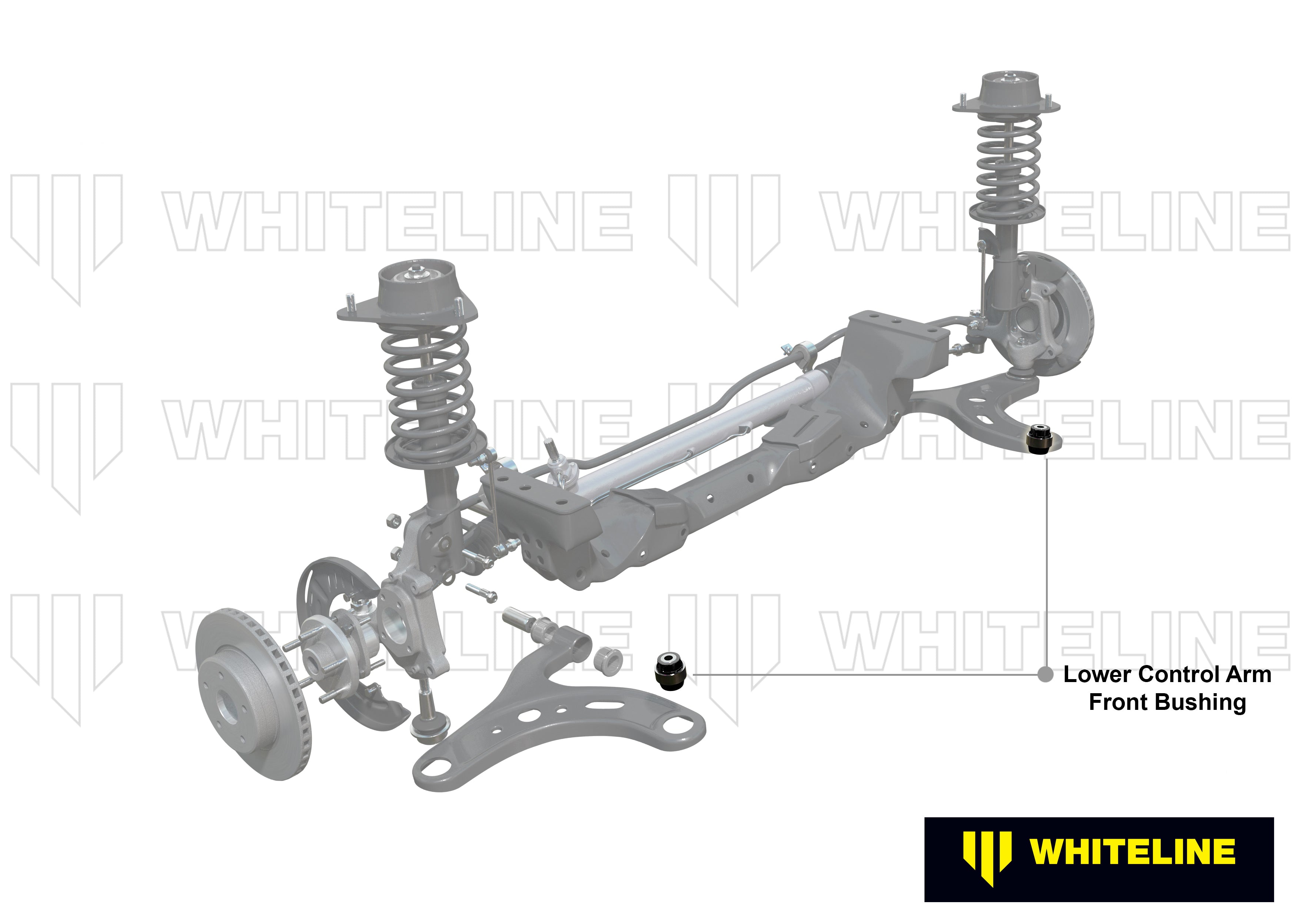 Front Control Am Lower - Inner Front Bushing Kit Double Offset to Suit Subaru BRZ and Toyota 86