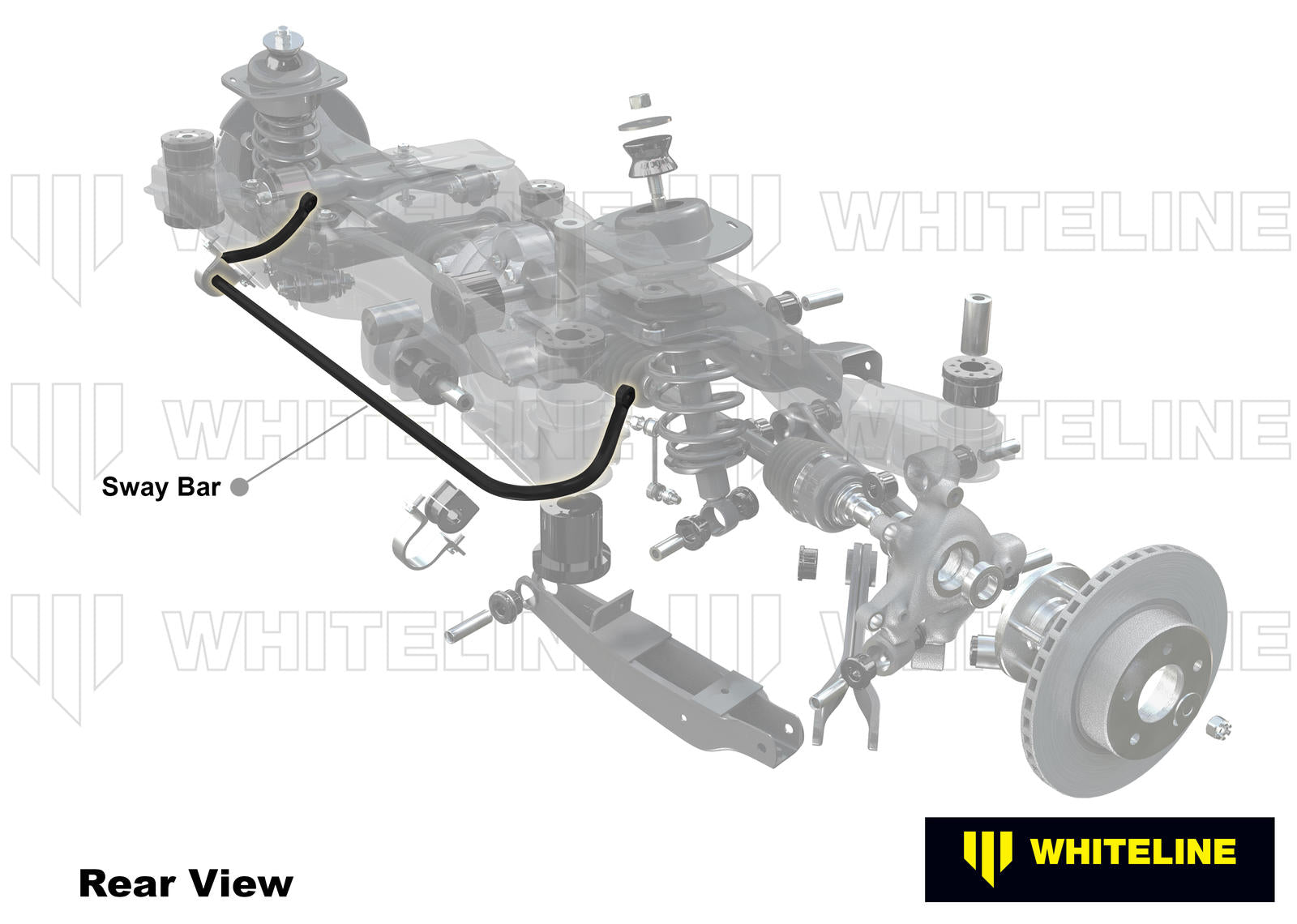 Rear Sway Bar - 16mm Non Adjustable to Suit BMW 1 Series E80, 3 Series E90