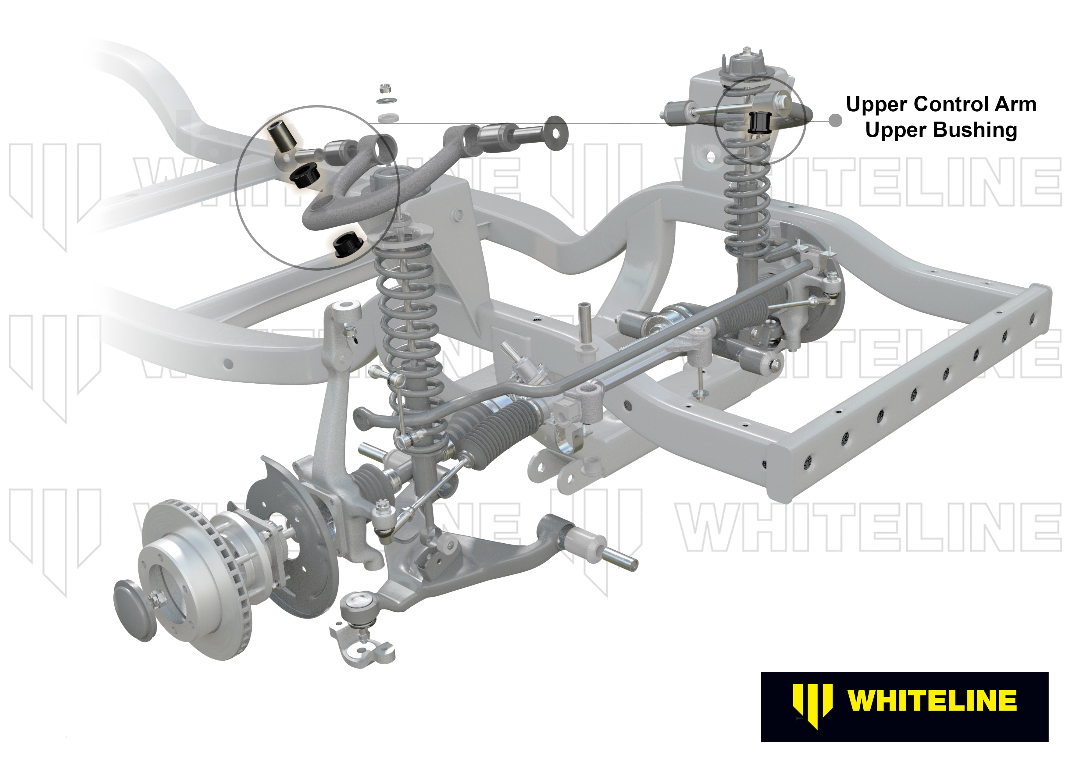 Front Control Arm - Bushing Kit to Suit MG MGA, MGB