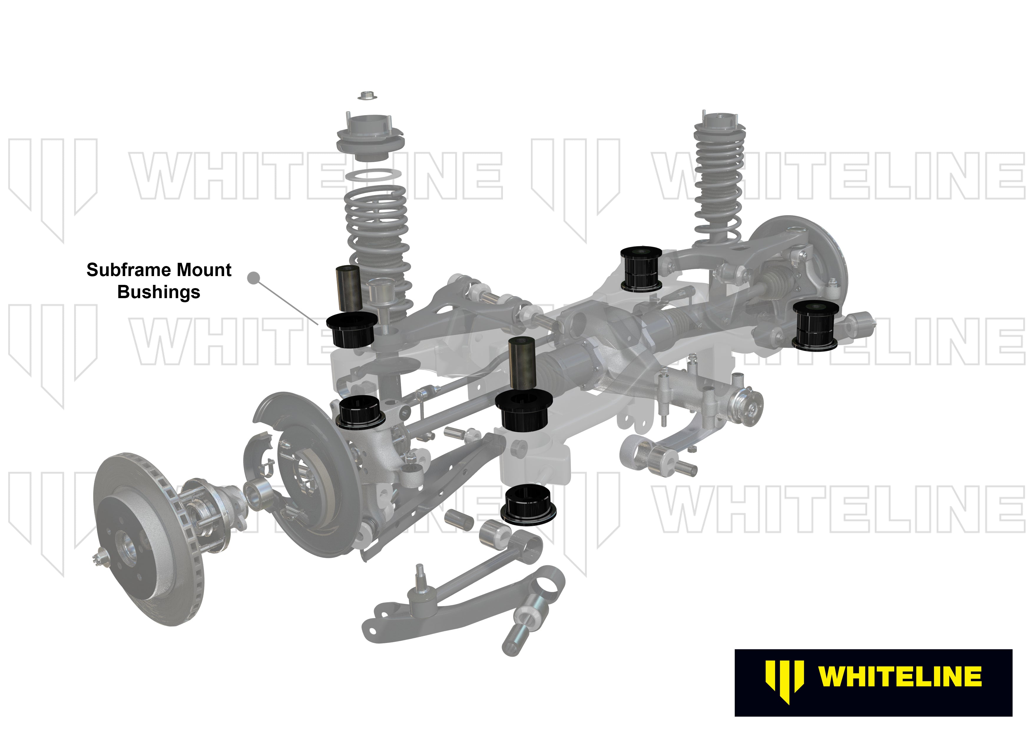 Rear Subframe - Bushing Kit to Suit Subaru Impreza GJ, GV incl WRX/STi