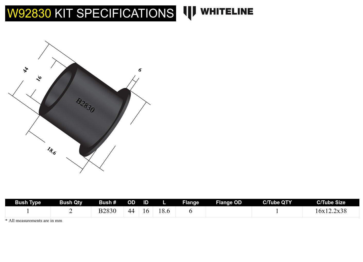 Front Gearbox Selector - Bushing Kit to Suit Subaru Forester, Impreza, Liberty and Outback