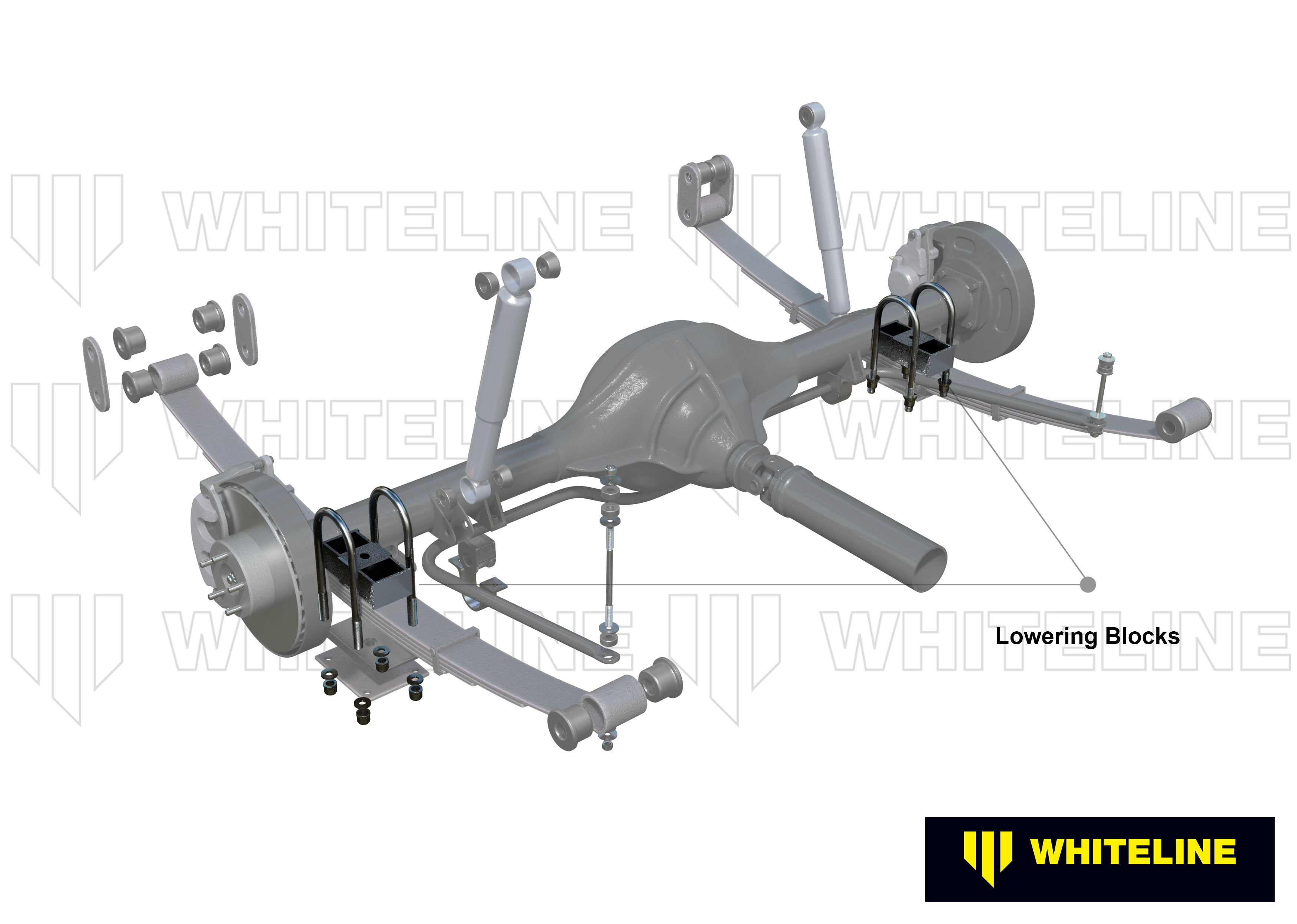 Rear Lowering Block - Kit 2" to Suit Ford Falcon EF-EL Wagon