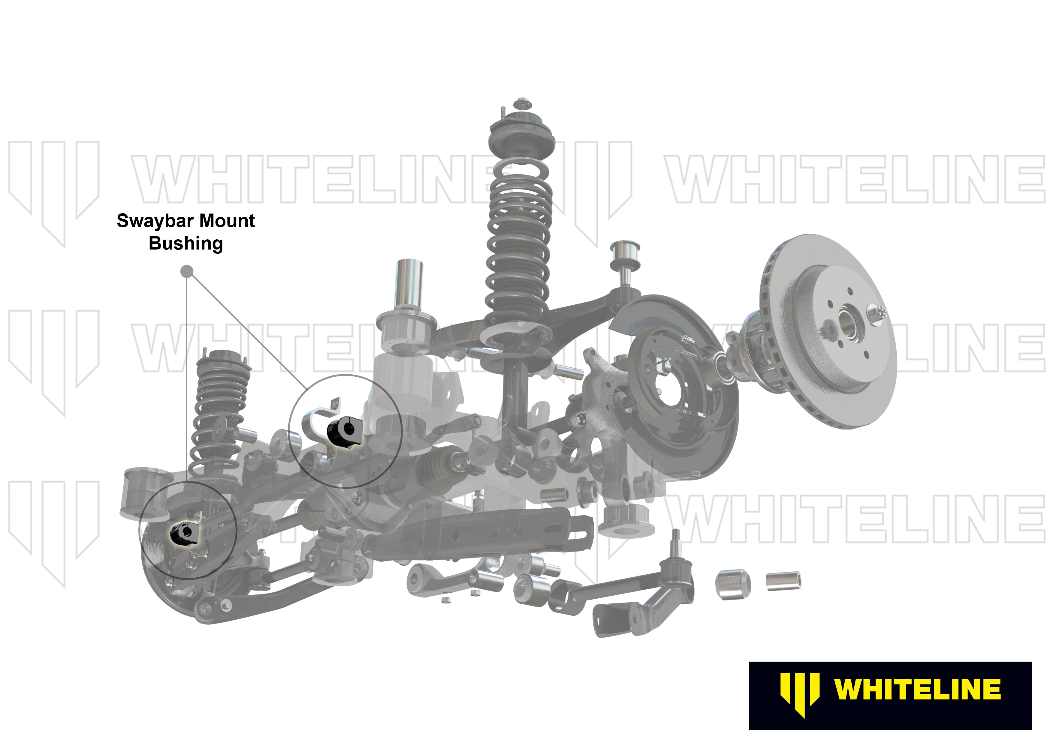 Rear Sway Bar Mount - Bushing Kit 18mm to Suit Chrysler 300C and Dodge Challenger, Charger