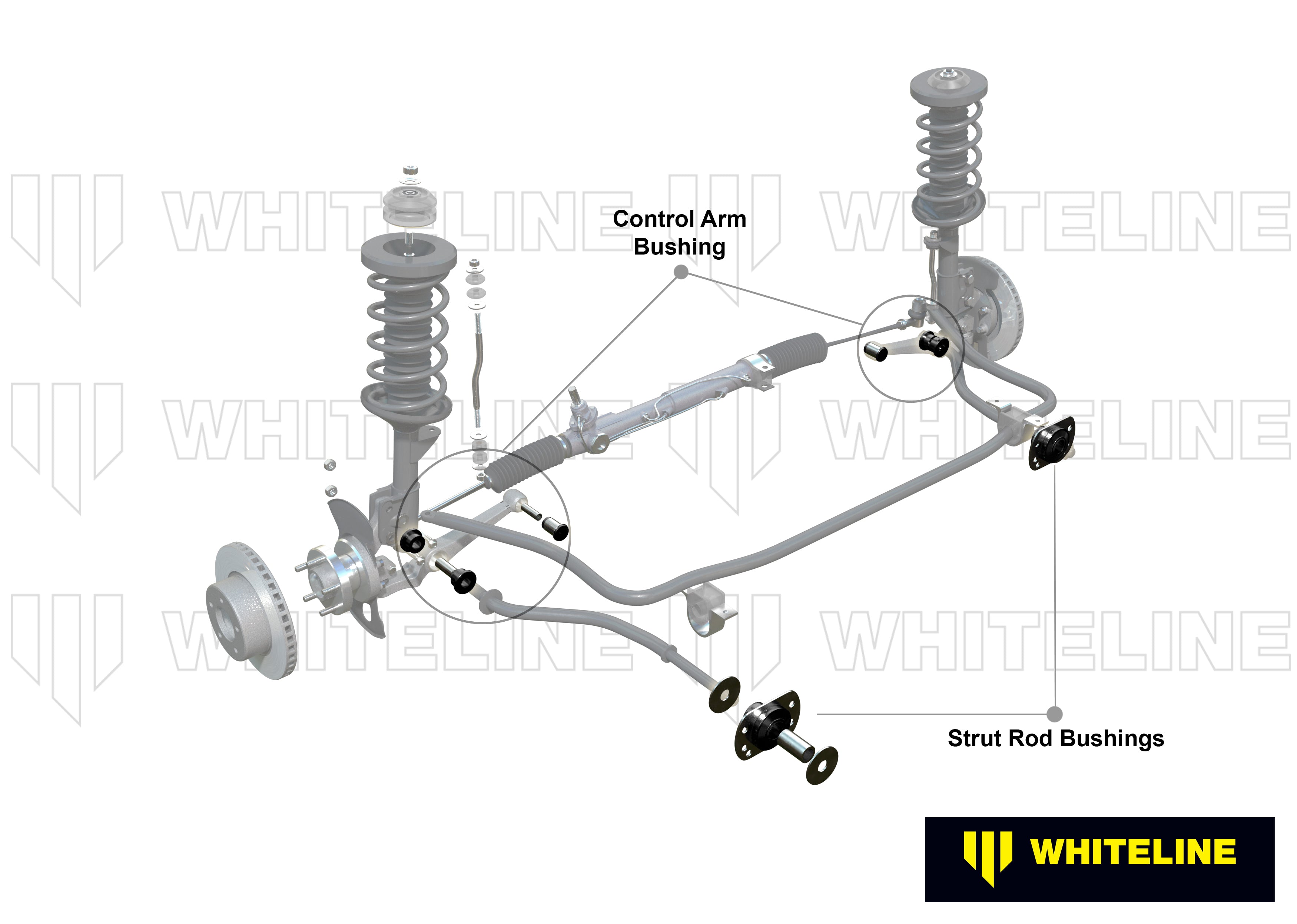 Front Control Arm/Strut Rod - Bushing Kit to Suit Holden Commodore VT-VZ and HSV