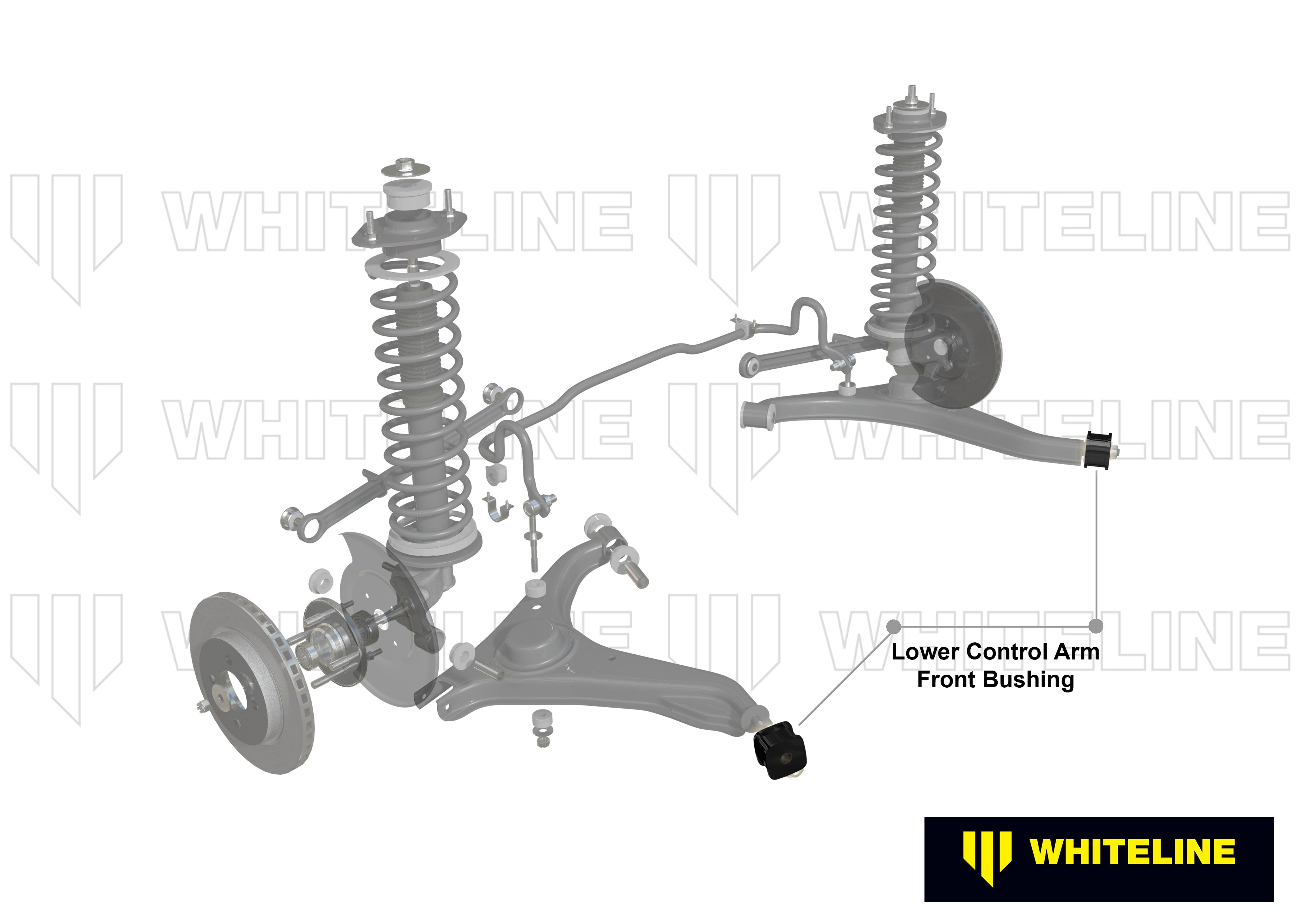 Rear Control Arm Lower - Inner Front Bushing Kit to Suit Holden Barina, Suzuki Cultus and Swift