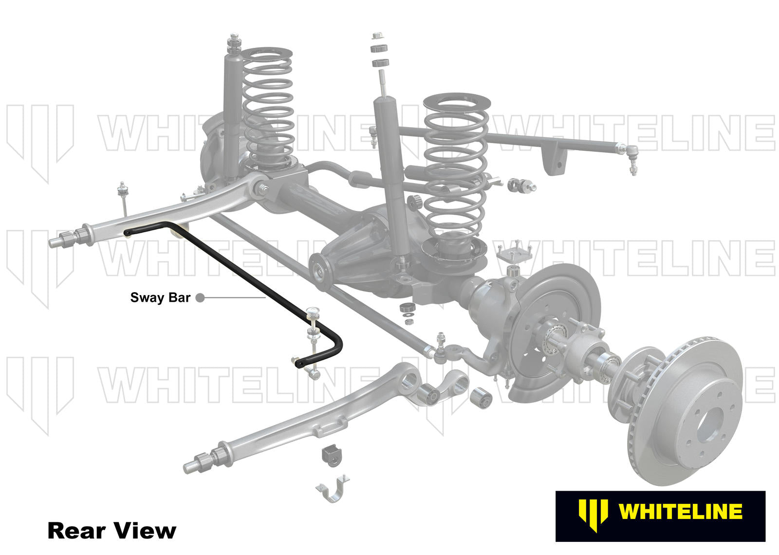 Front Sway Bar - 33mm Non Adjustable to Suit Toyota Land Cruiser 76, 78 and 79 Series