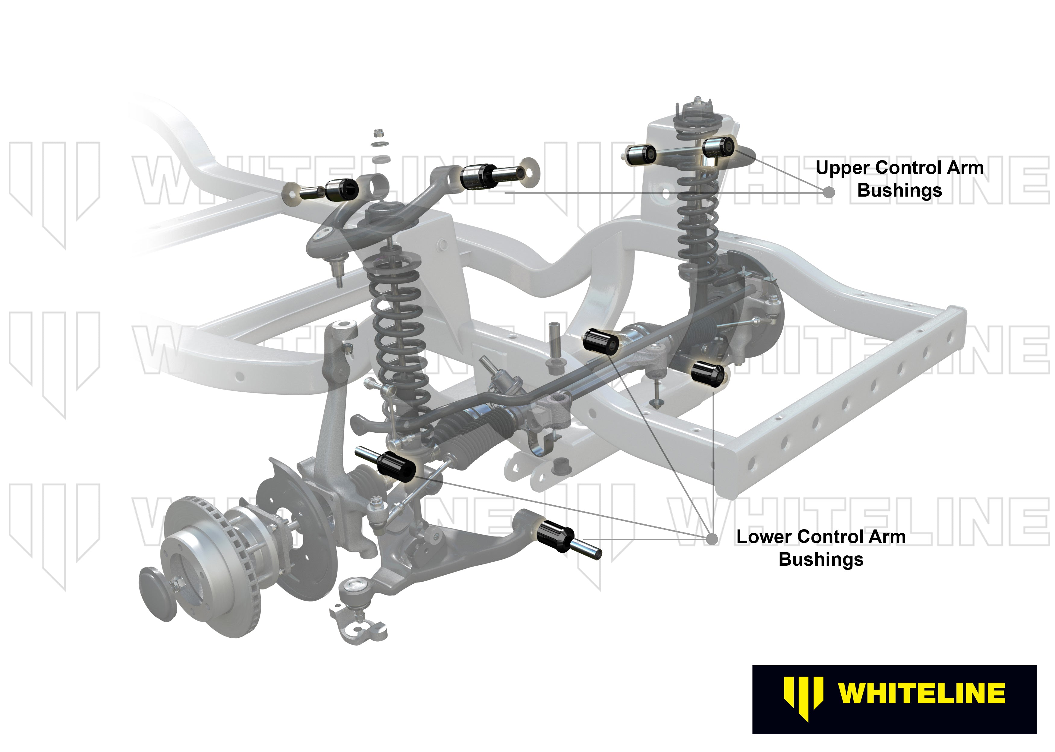 Front Control Arm - Bushing Kit to Suit Holden Colorado, Trailblazer, Isuzu D-Max and LDV T60