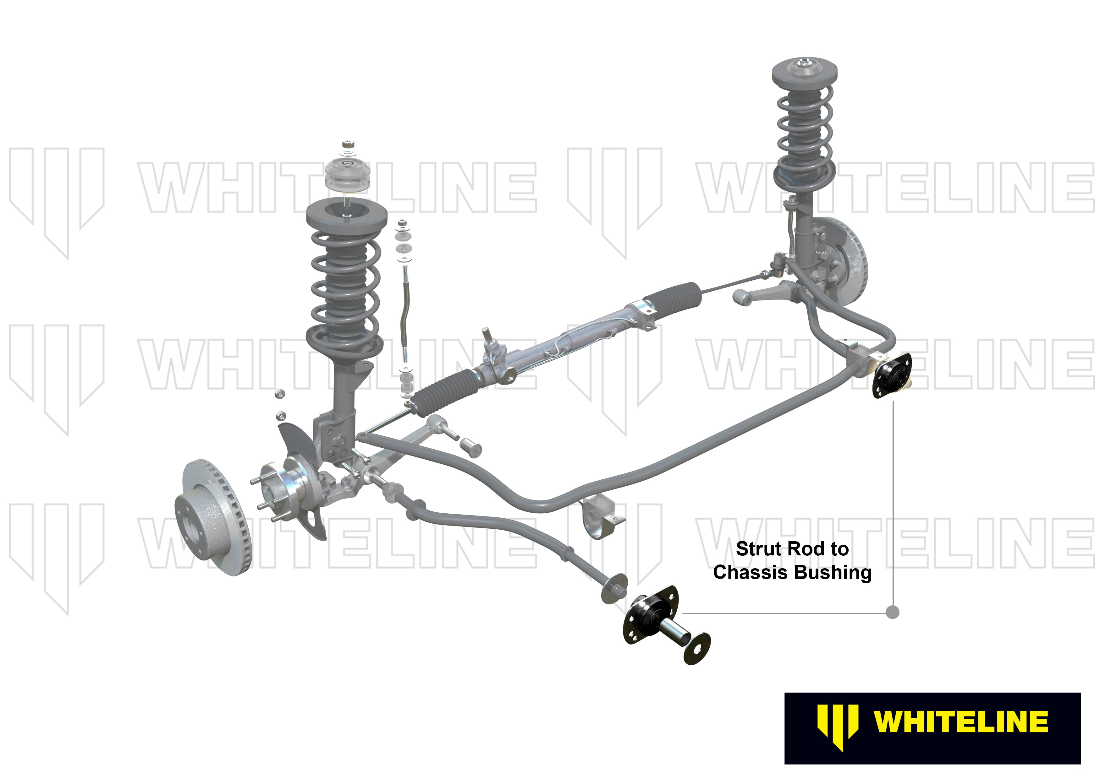 Front Strut Rod - To Chassis Bushing Kit to Suit Nissan 180B, 200B and Bluebird