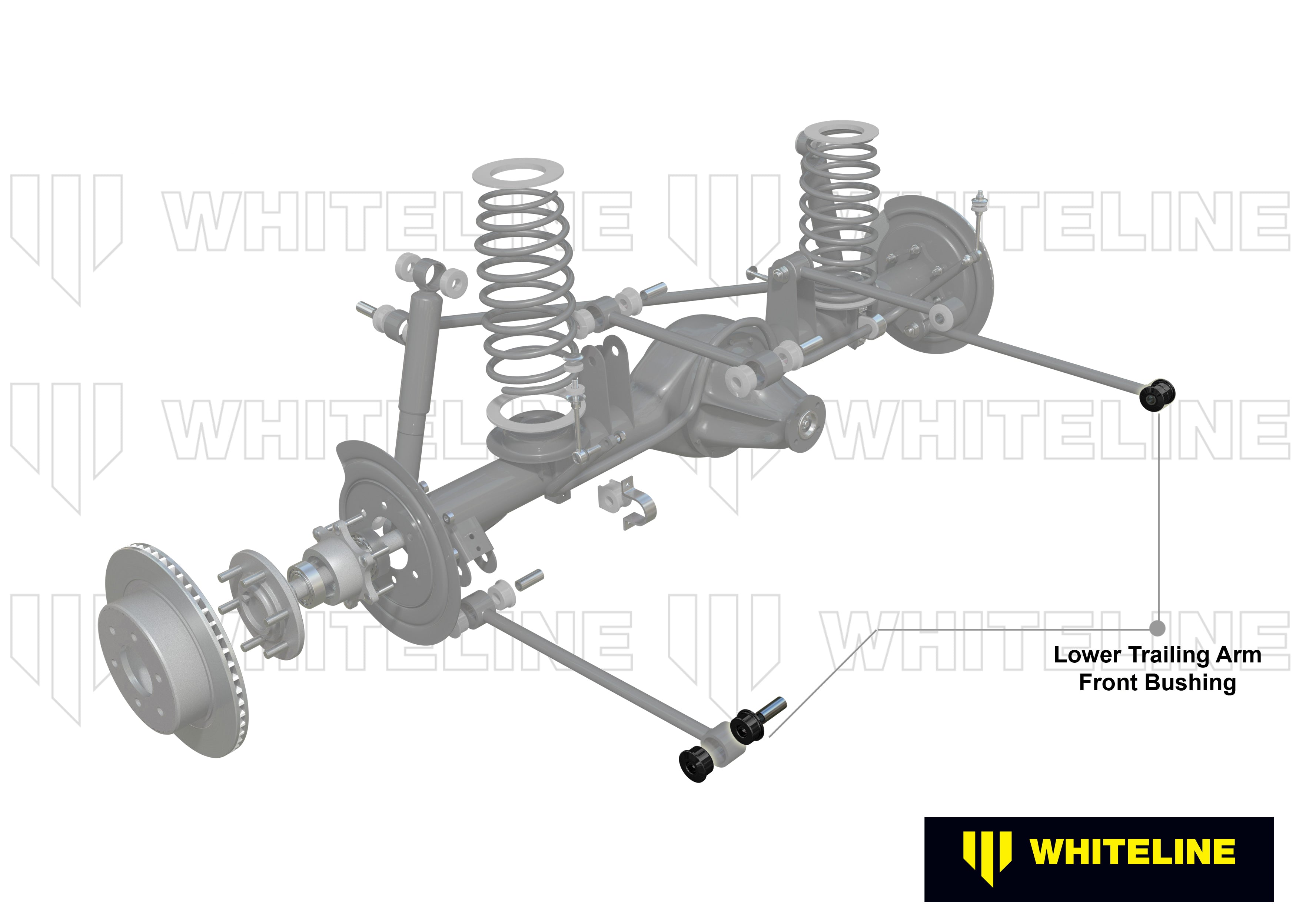 Rear Trailing Arm Lower - Front Bushing Kit to Suit Ford Cortina Mk3, Mk4, Mk5 English modle and NZ Assembly