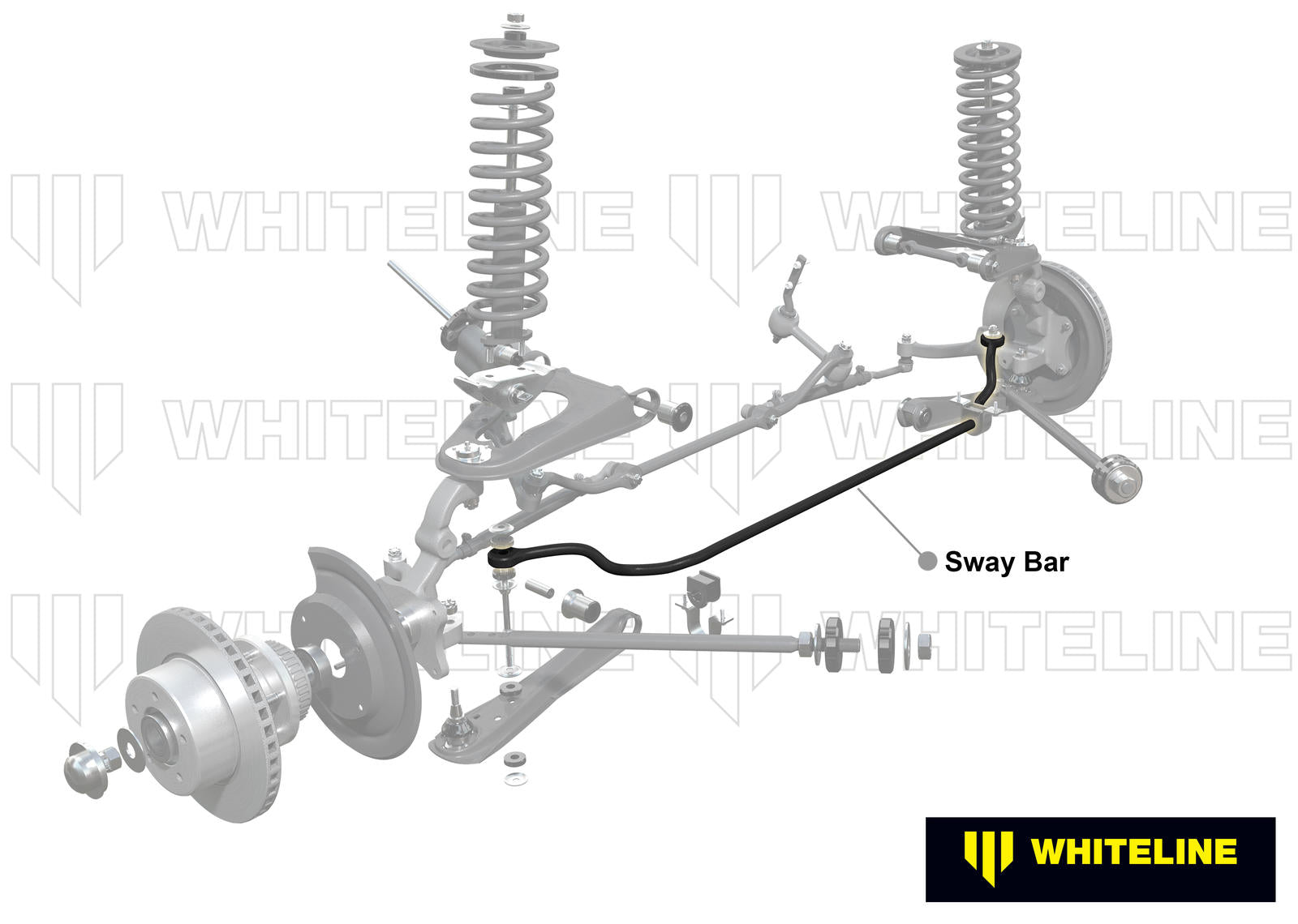 Front Sway Bar - 27mm Non Adjustable to Suit Ford Falcon/Fairlane XA-XF and Mustang Classic