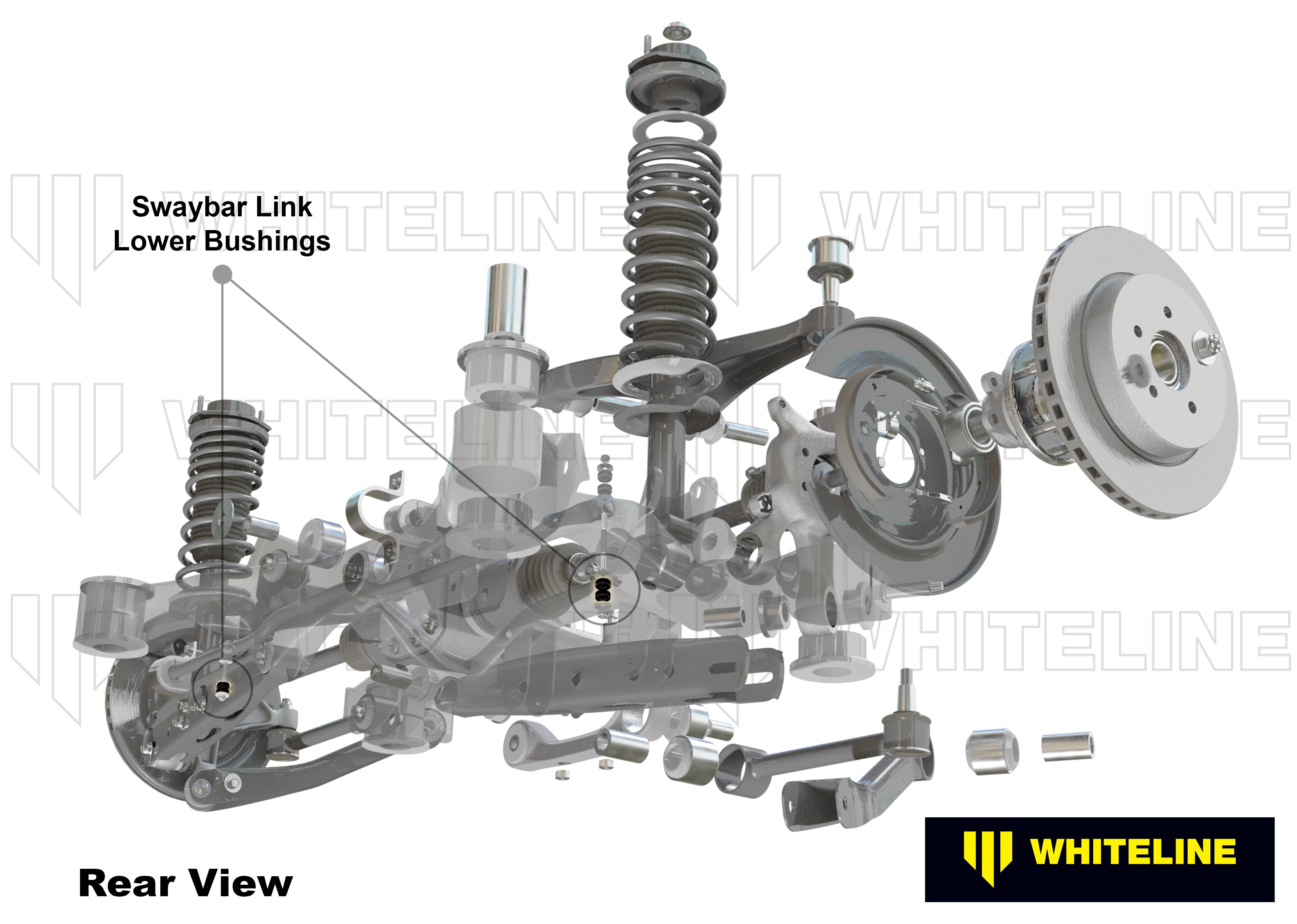 Rear Sway Bar Link - Lower Bushing Kit to Suit Toyota Rav 4 ACA31