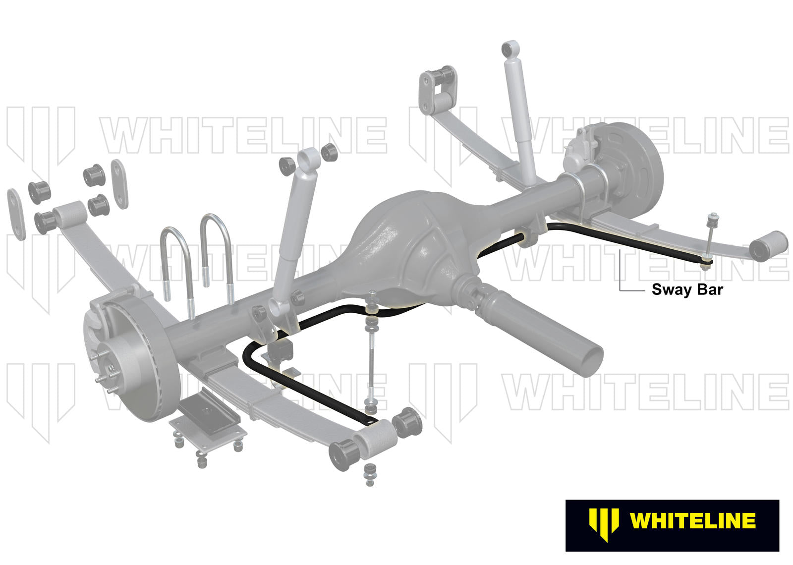 Rear Sway Bar - 20mm Non Adjustable to Suit Ford Falcon XR-XD wagon, ute, van and Fairlane