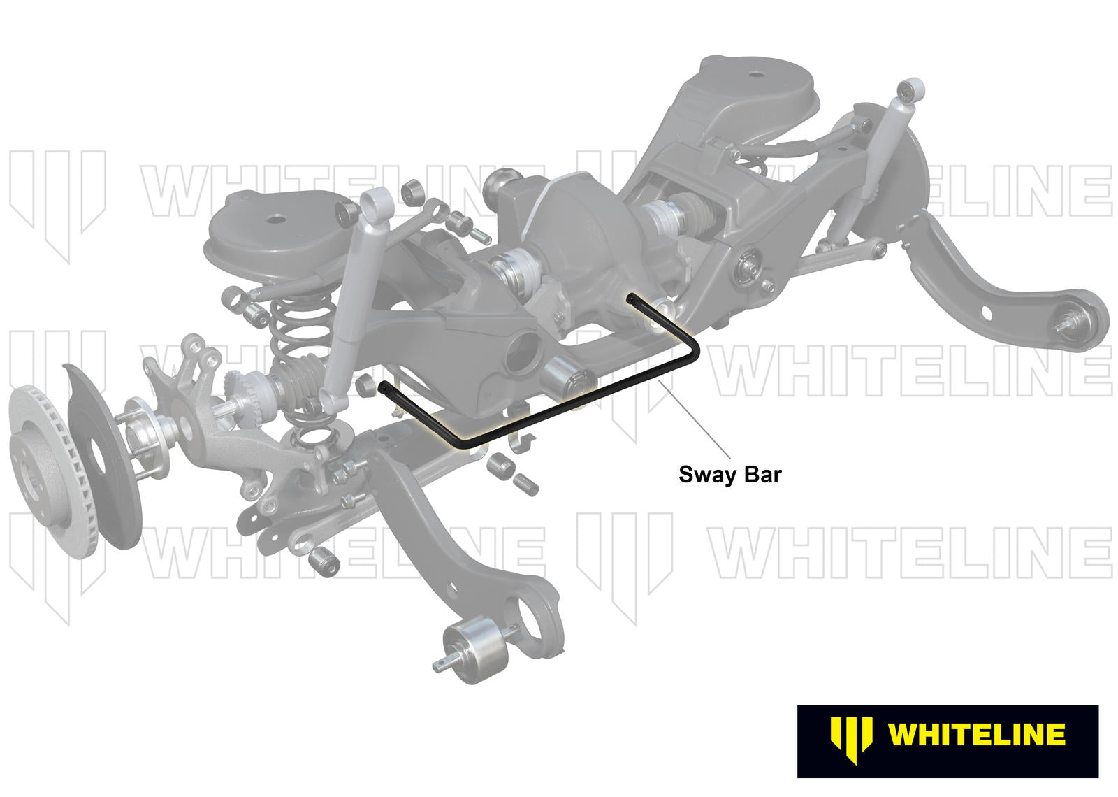 Rear Sway Bar - 27mm 2 Point Adjustable to Suit Mazda3 MPS BK, BL