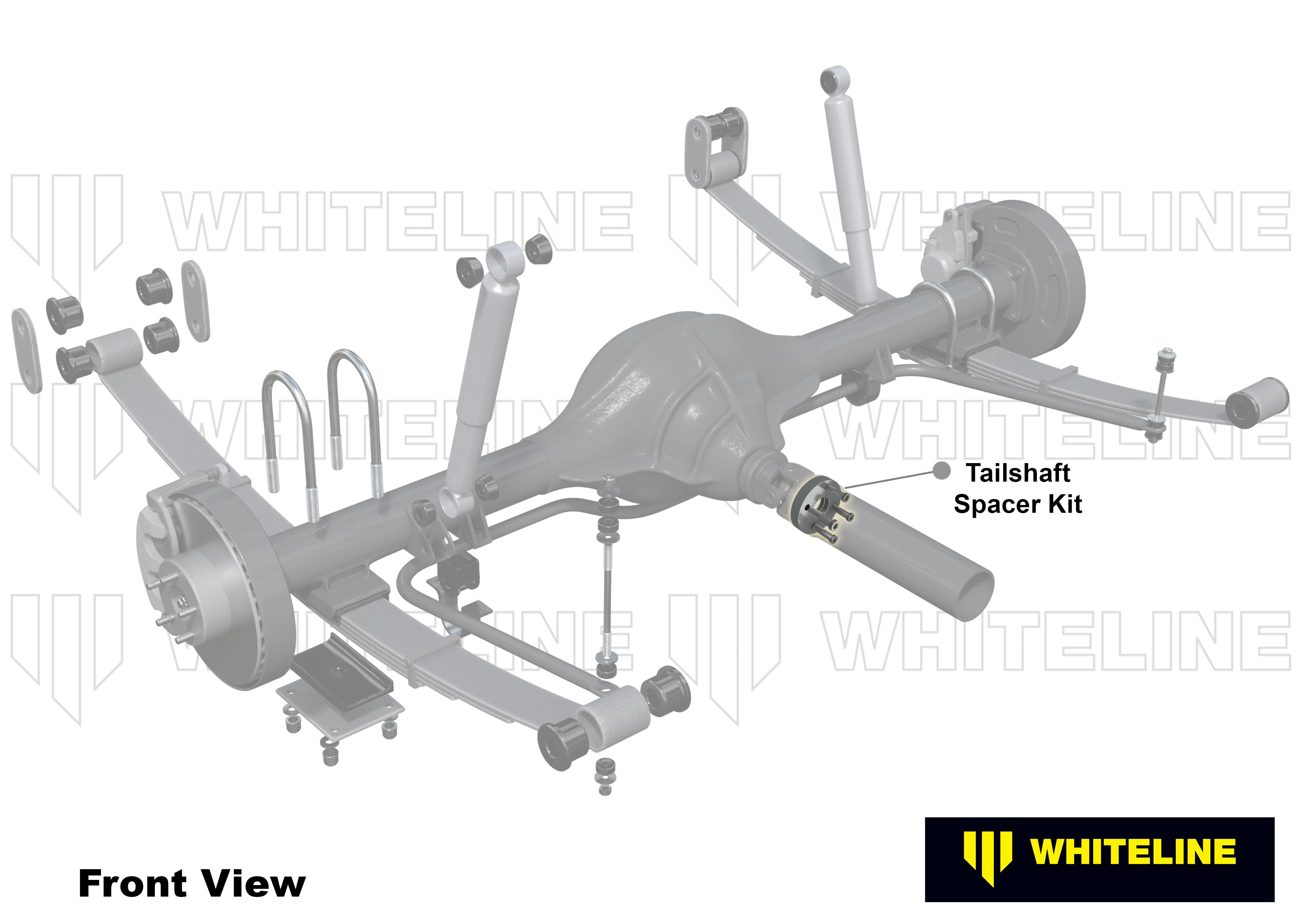 Rear Tailshaft - Spacer Kit to Suit Mitsubishi Triton ML, MN and MQ, MR