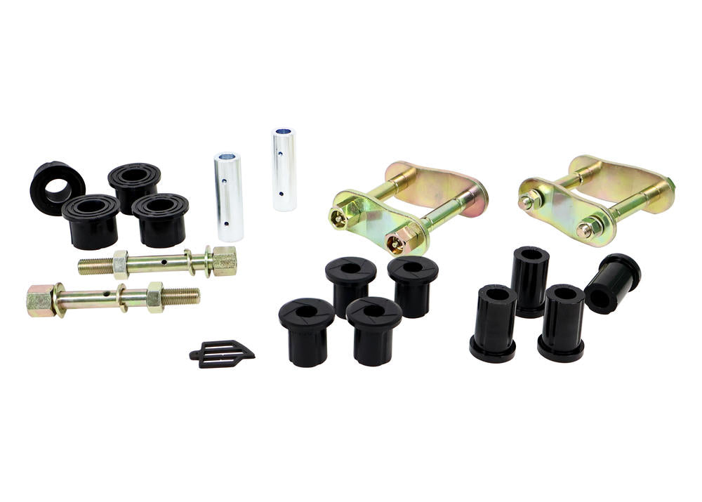 Rear Leaf Spring - Bushing and Greaseable Shackle/Pin Kit to Suit Mitsubishi Triton ML, MN 4wd