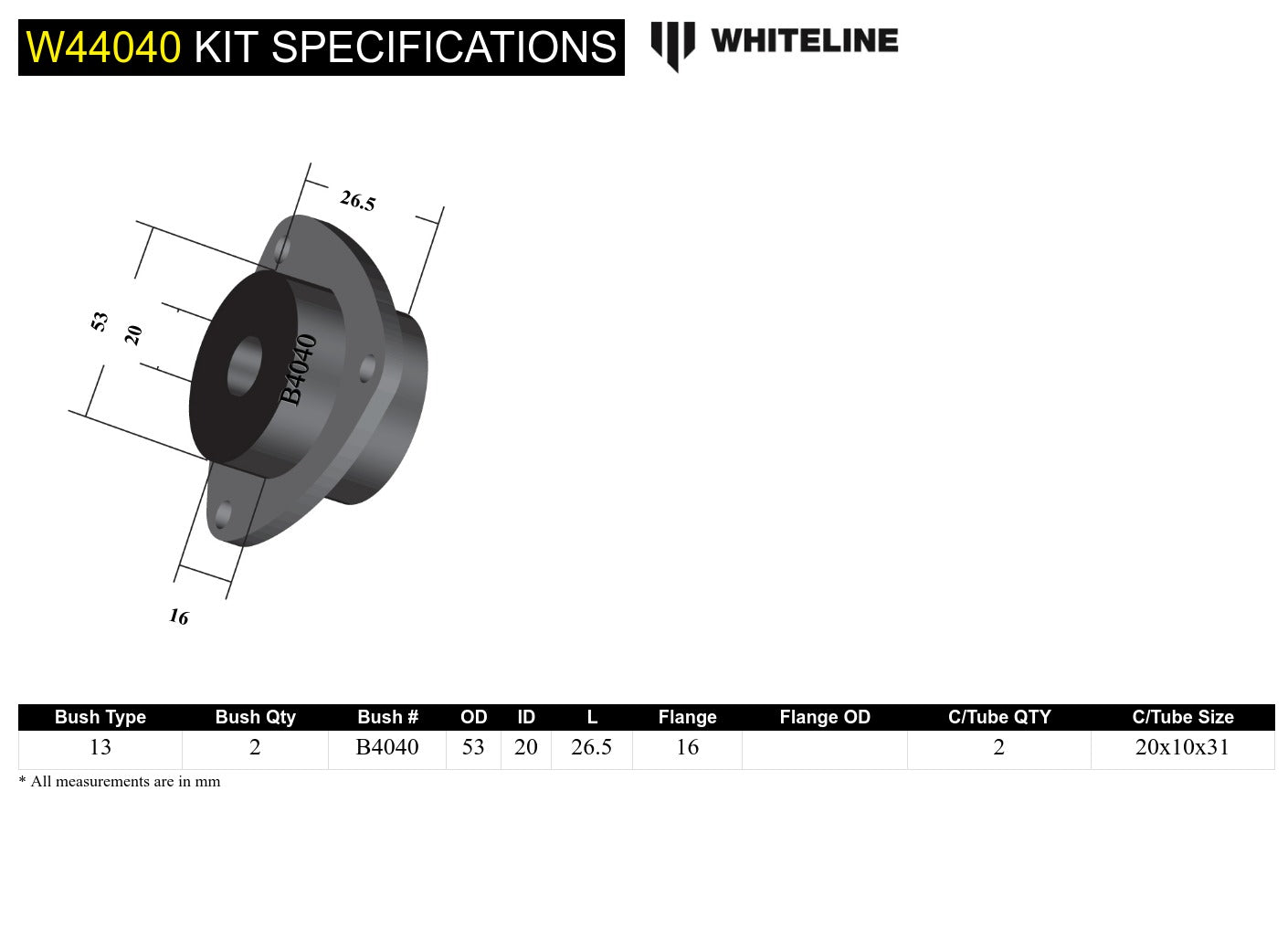 Rear Stru Mount - Kit to Suit BMW 3 Series, M3 and Z3