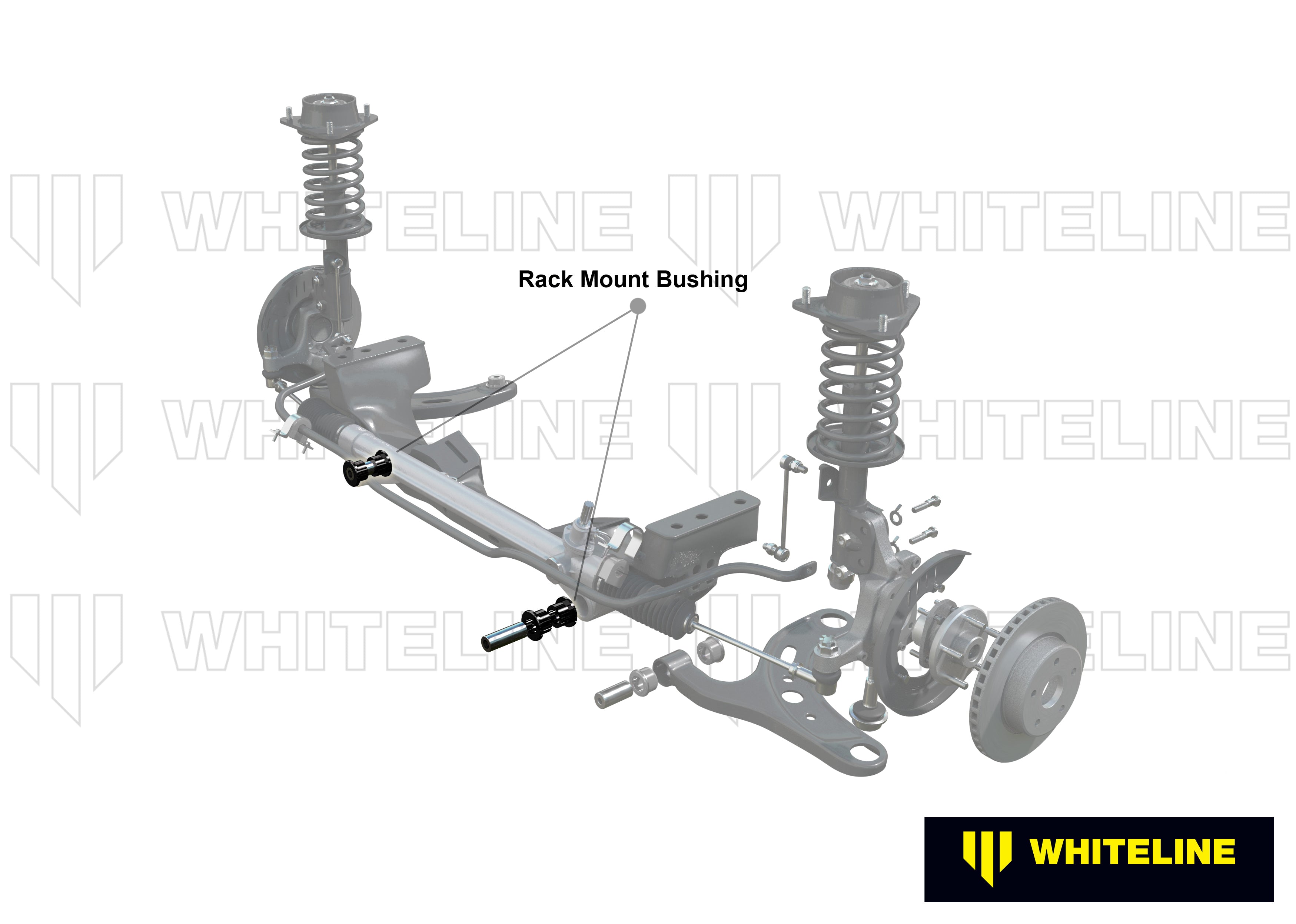 Front Steering Rack and Pinion - Mount Bushing Kit to Suit Honda Civic Type R VII Gen and Integra DC5