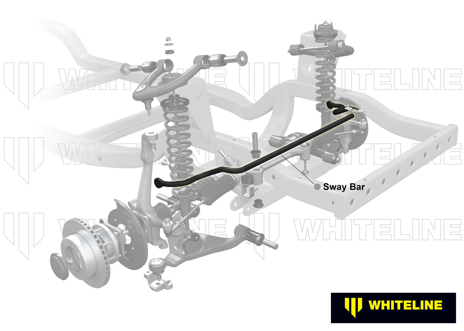 Front Sway Bar - 33mm 2 Point Adjustable to Suit Toyota Fortuner and Hilux 2005-on