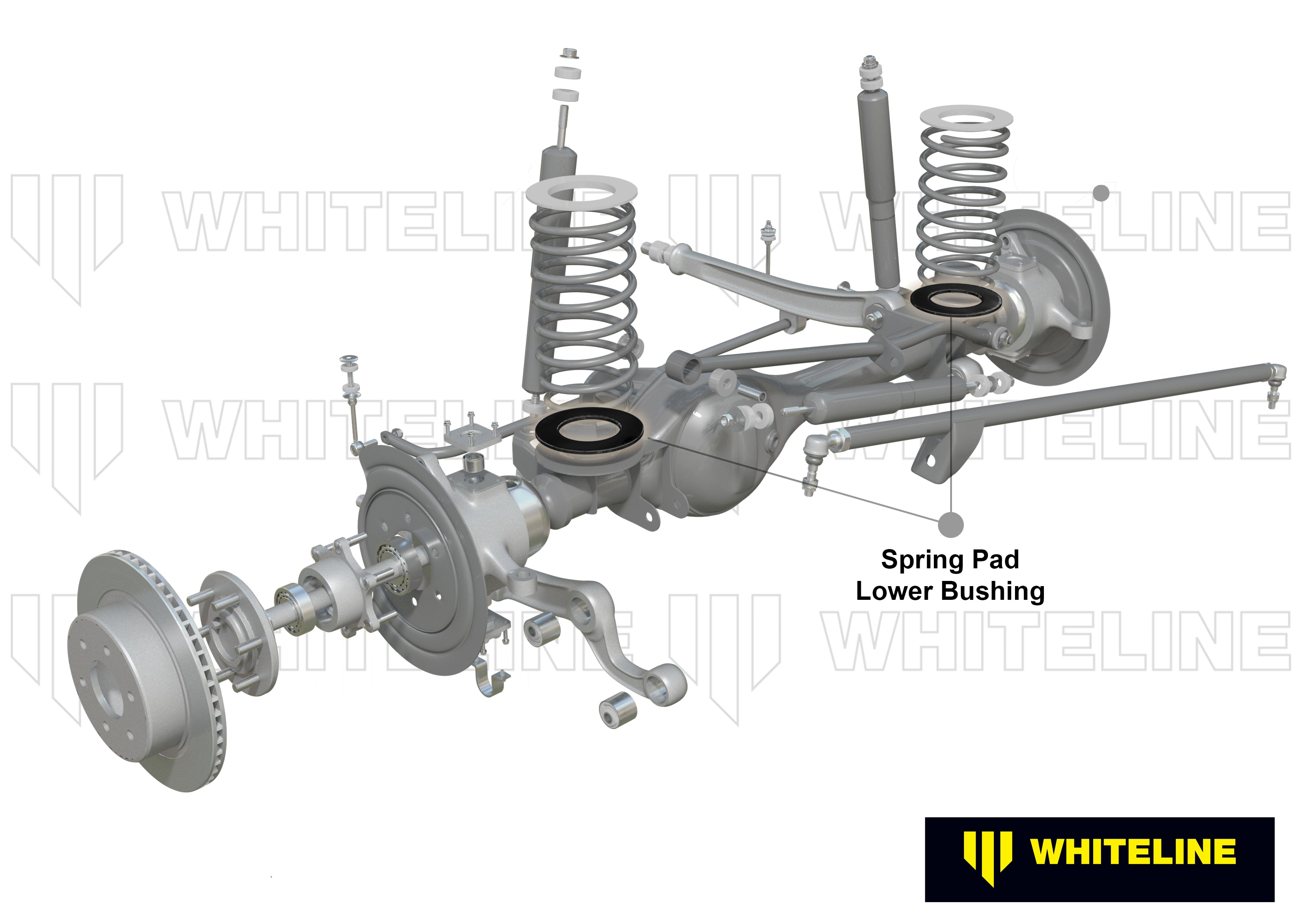 Front Coil Spring Pad - Lower Bushing Kit to Suit Nissan Patrol GQ, GU and Ford Maverick DA