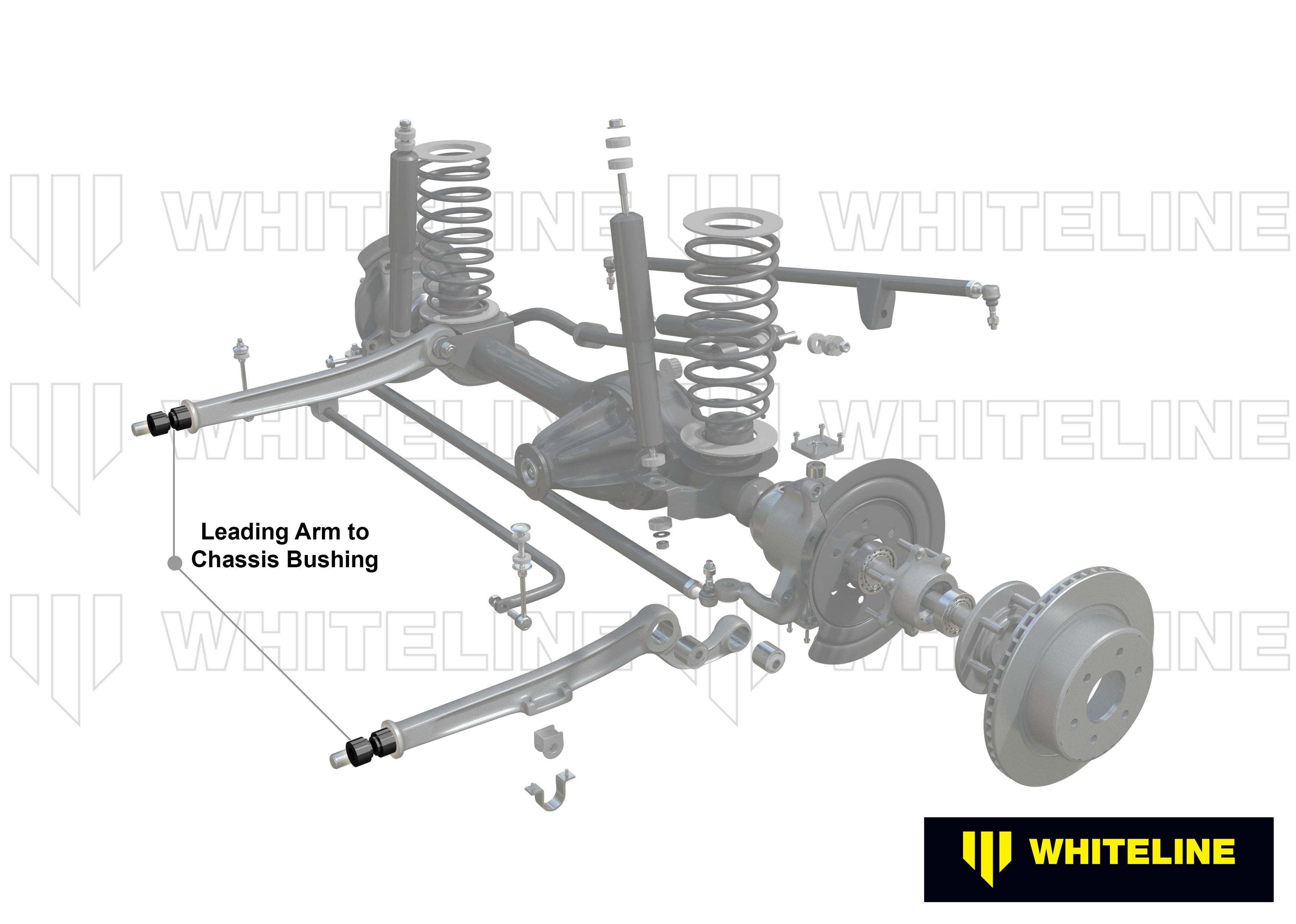 Front Leading Arm - To Chassis Bushing Kit to Suit Land Rover Defender, Discovery and Range Rover