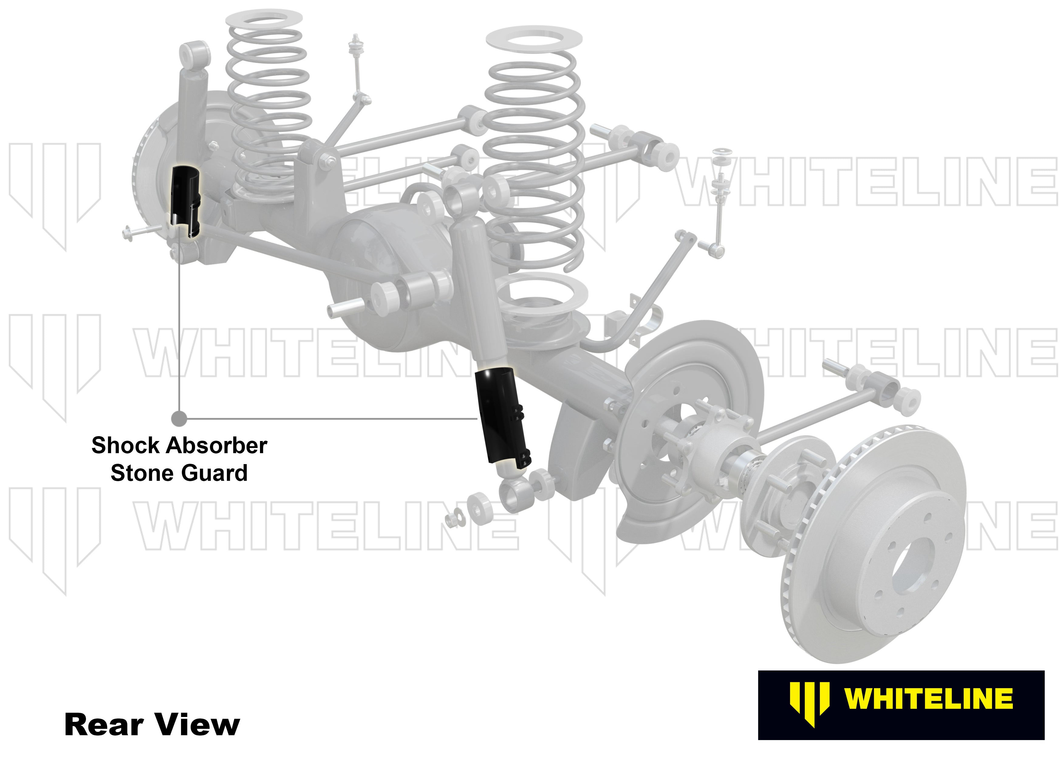 Universal Shock Absorber - Stone Guard Kit to Suit All 4x4 Applications