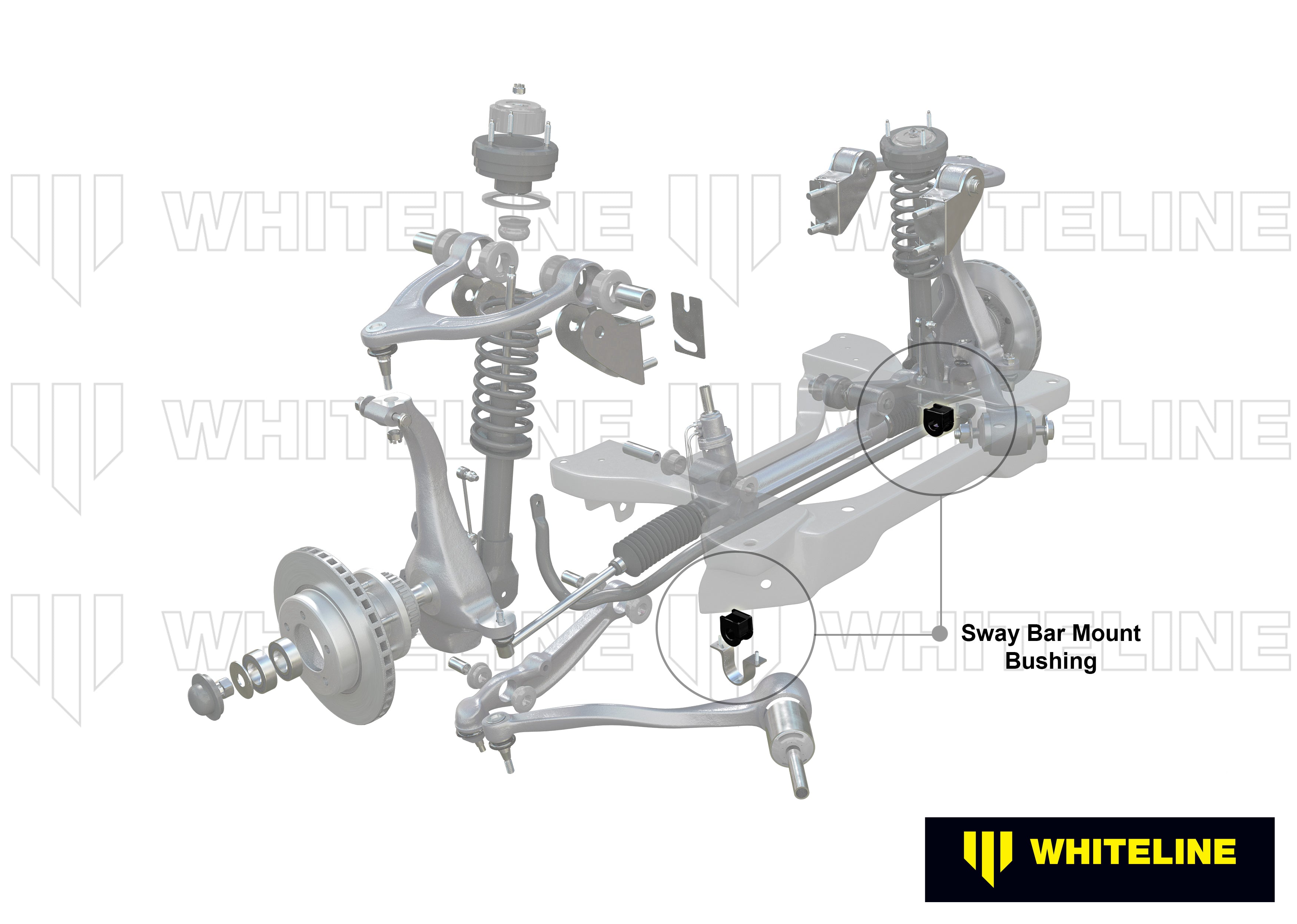 Front Sway Bar Mount - Bushing Kit 29mm to Suit Ford Territory SX-YZ and FPV