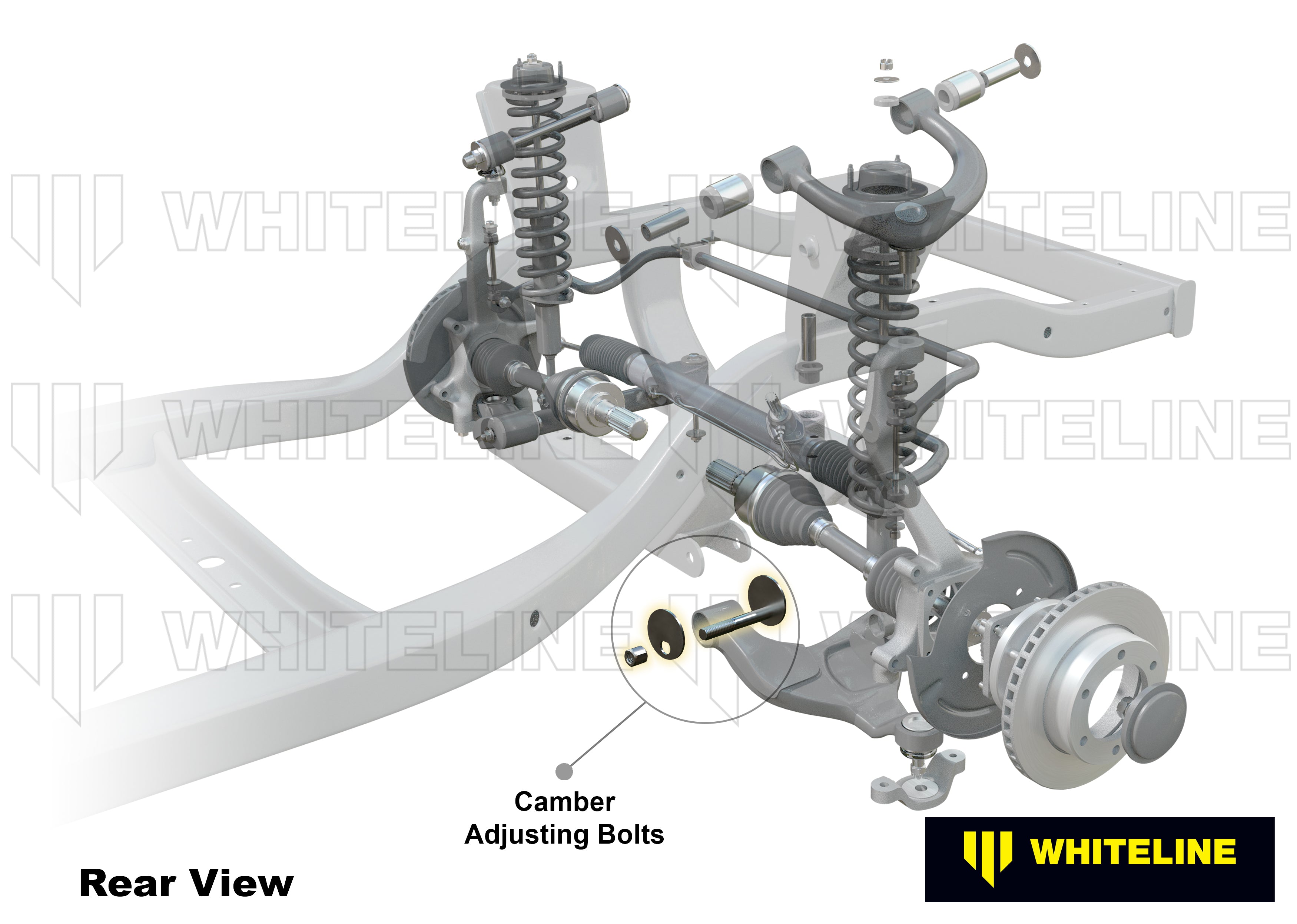 Front Control Arm Lower - Inner Camber Bolt Kit to Suit Toyota Prado 150 Series and FJ Cruiser GSJ15