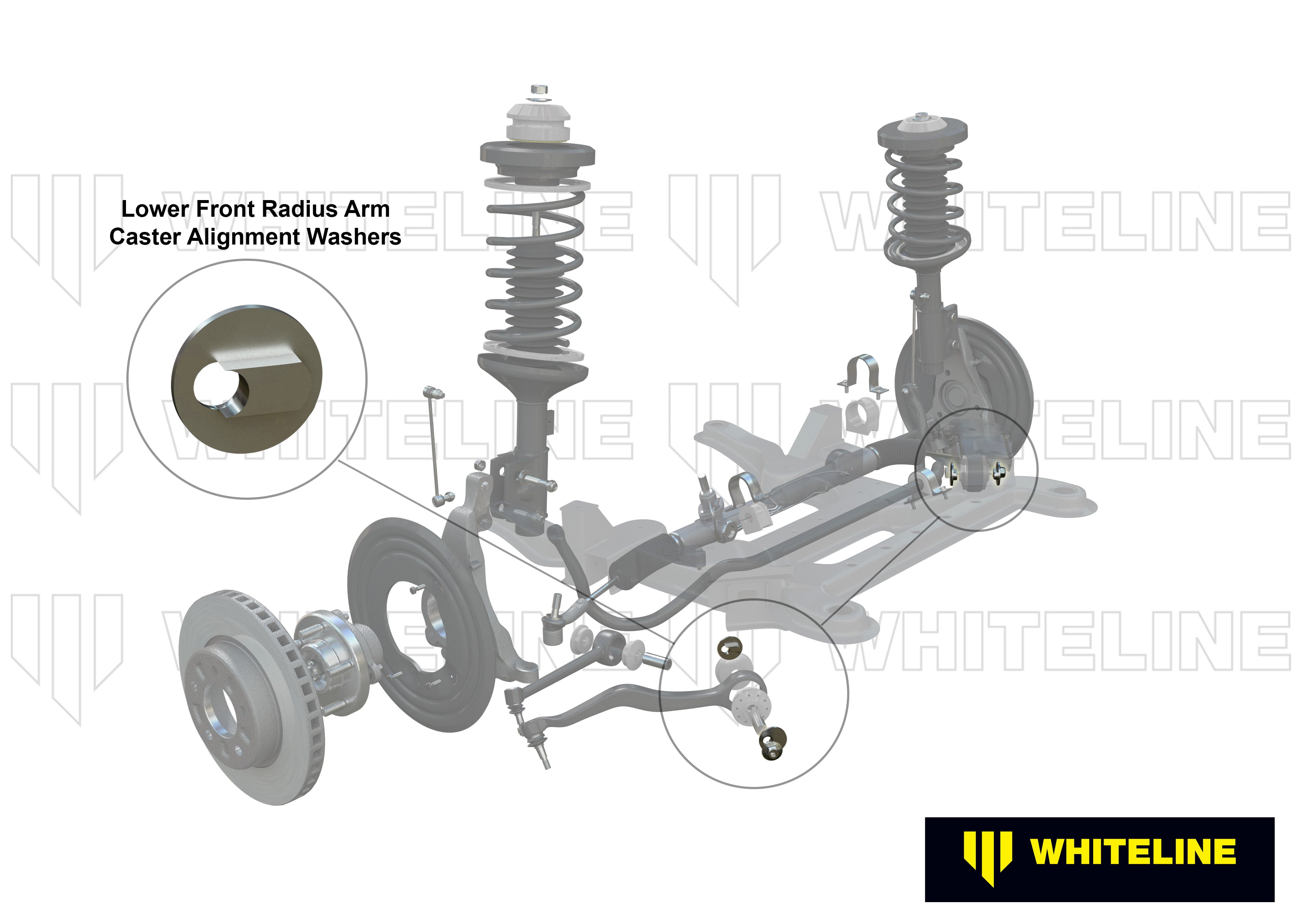 Front Radius Arm Lower - Washer Kit to Suit Holden Commodore VE, VF and HSV