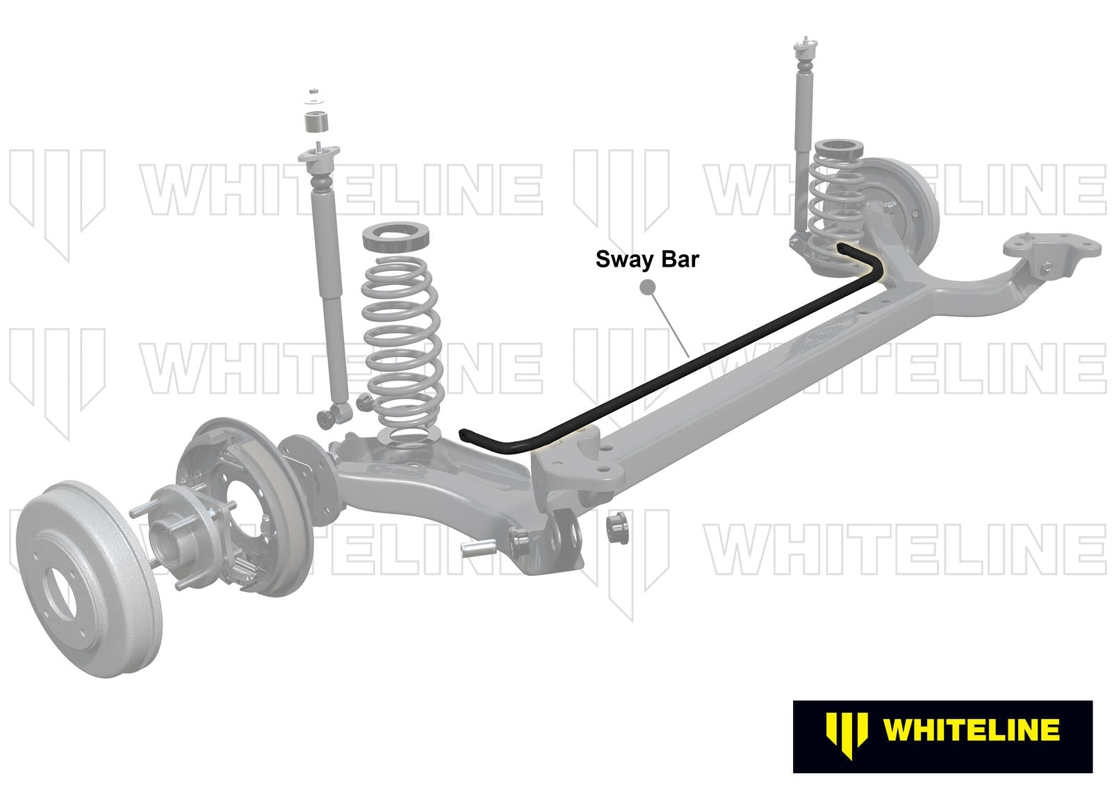 Rear Sway Bar - 24mm 3 Point Adjustable to Suit Seat, Skoda and Volkswagen PQ25