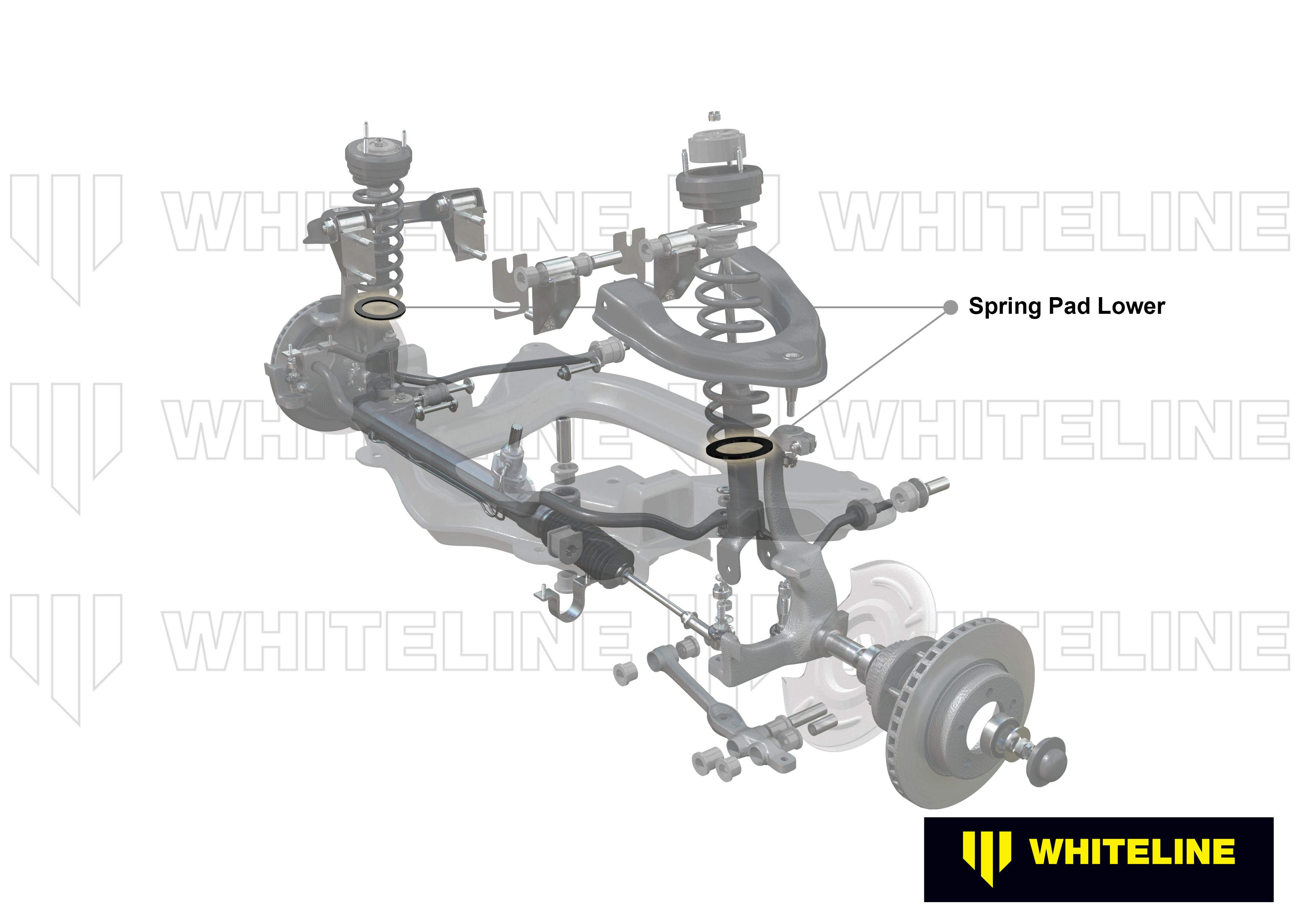 Front Coil Spring Pad - Upper Bushing Kit Standard Height to Suit Holden Commodore VB-VS and HSV