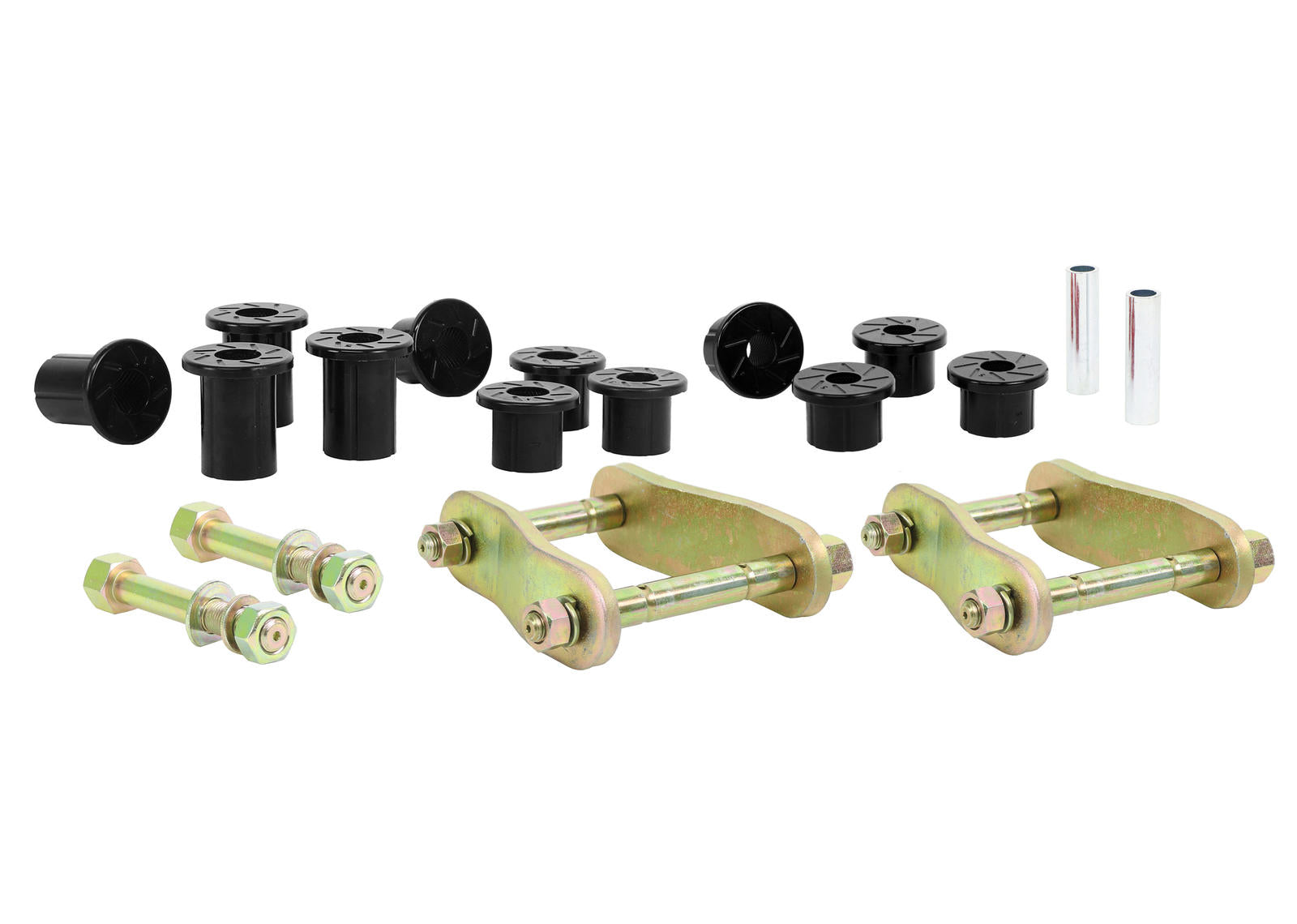 Rear Leaf Spring - Bushing and Greaseable Shackle/Pin Kit to Suit Ford Ranger PJ, PK and Mazda BT-50UN 2wd/4wd