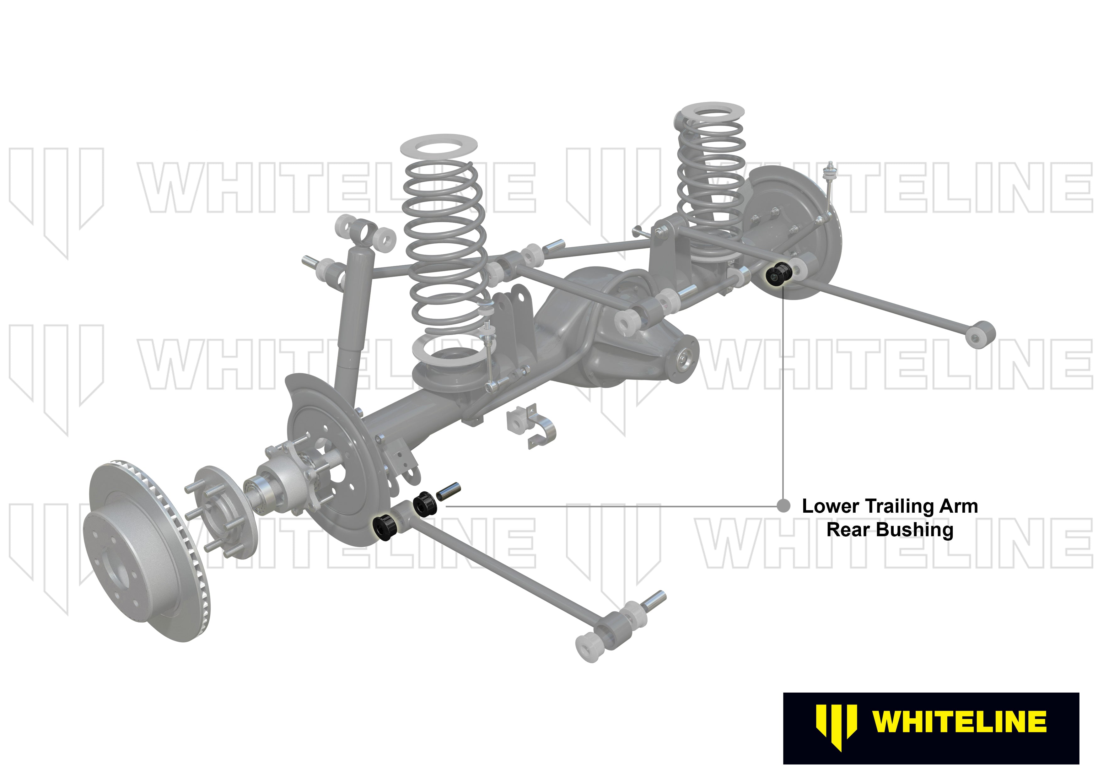 Rear Trailing Arm Lower - Rear Bushing Kit to Suit Land Rover Defender, Discovery and Range Rover Classic