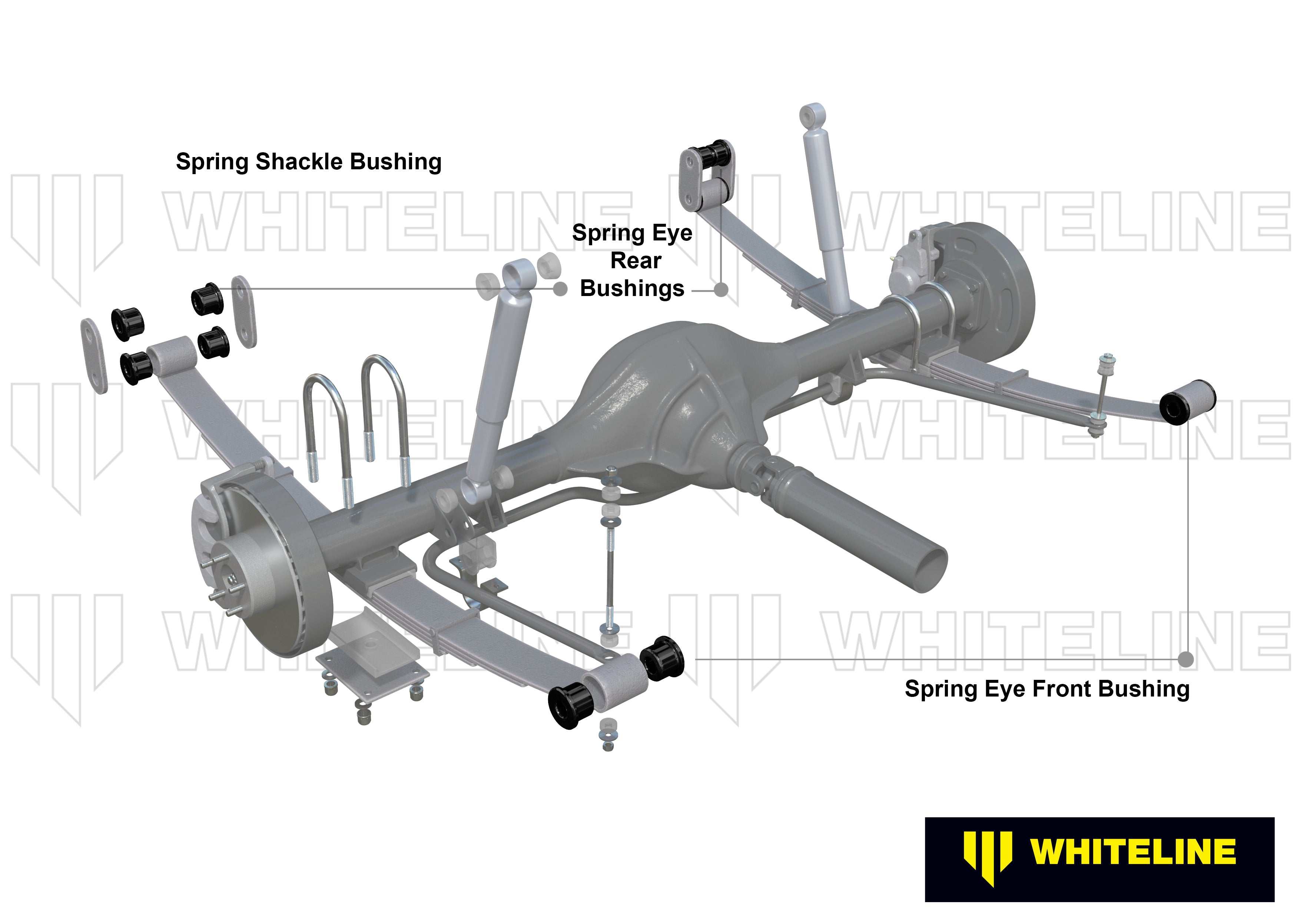 Leaf Spring - Bushing Kit to Suit Holden Barina and Suzuki Sierra, Swift