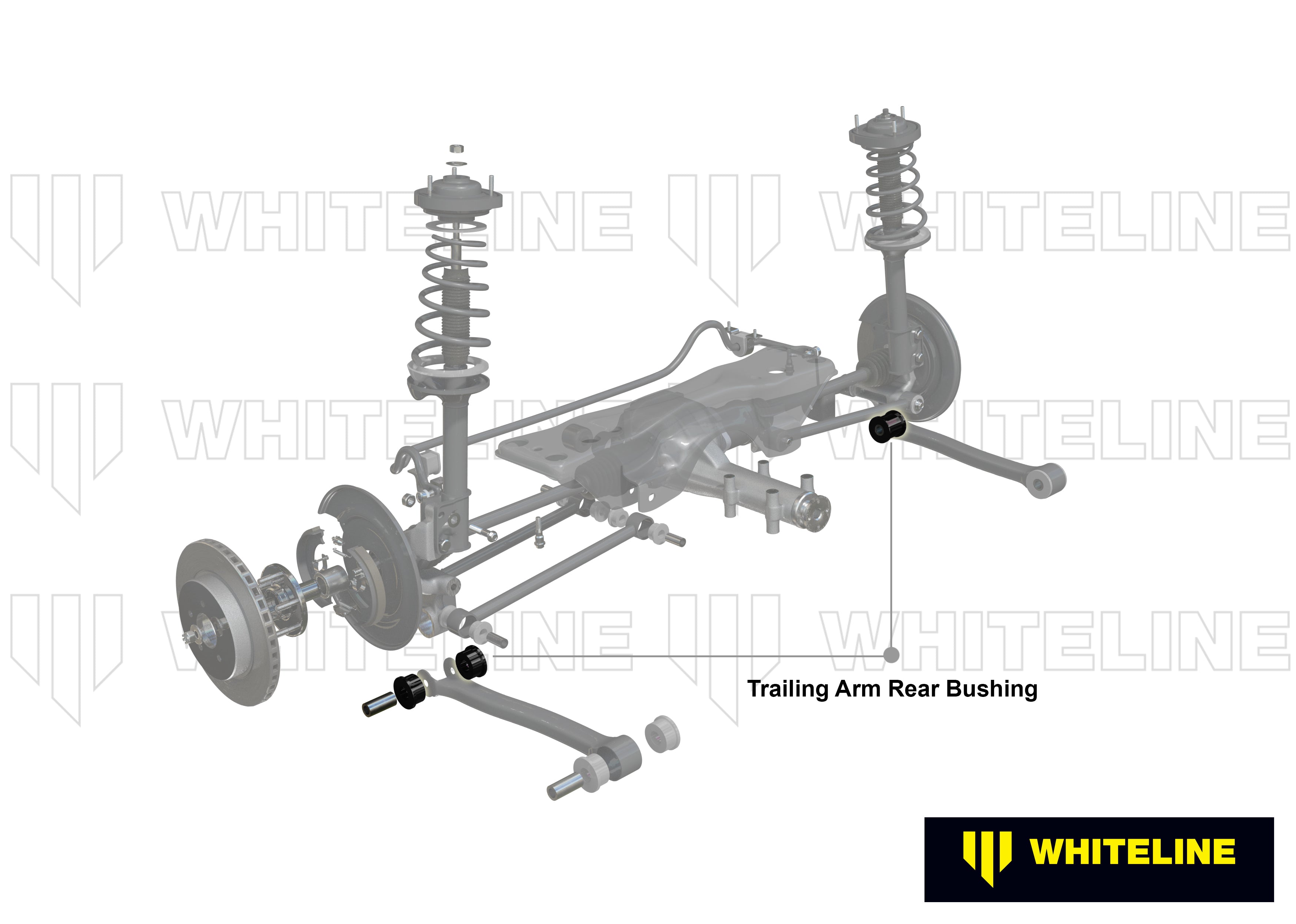 Rear Trailing Arm Lower - Rear Bushing Kit to Suit Subaru Forester, Impreza, Liberty and Outback