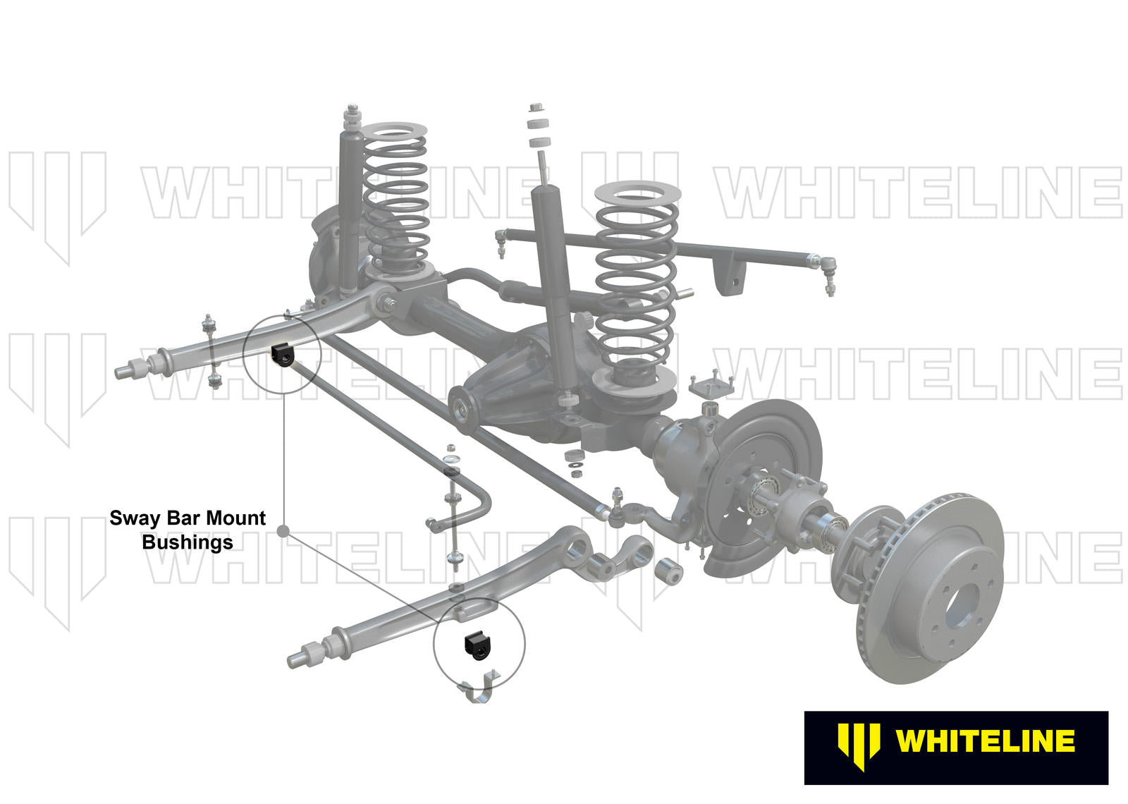 Front Sway Bar Mount - Bushing Kit 31mm to Suit Toyota Land Cruiser 76, 78 and 79 Series