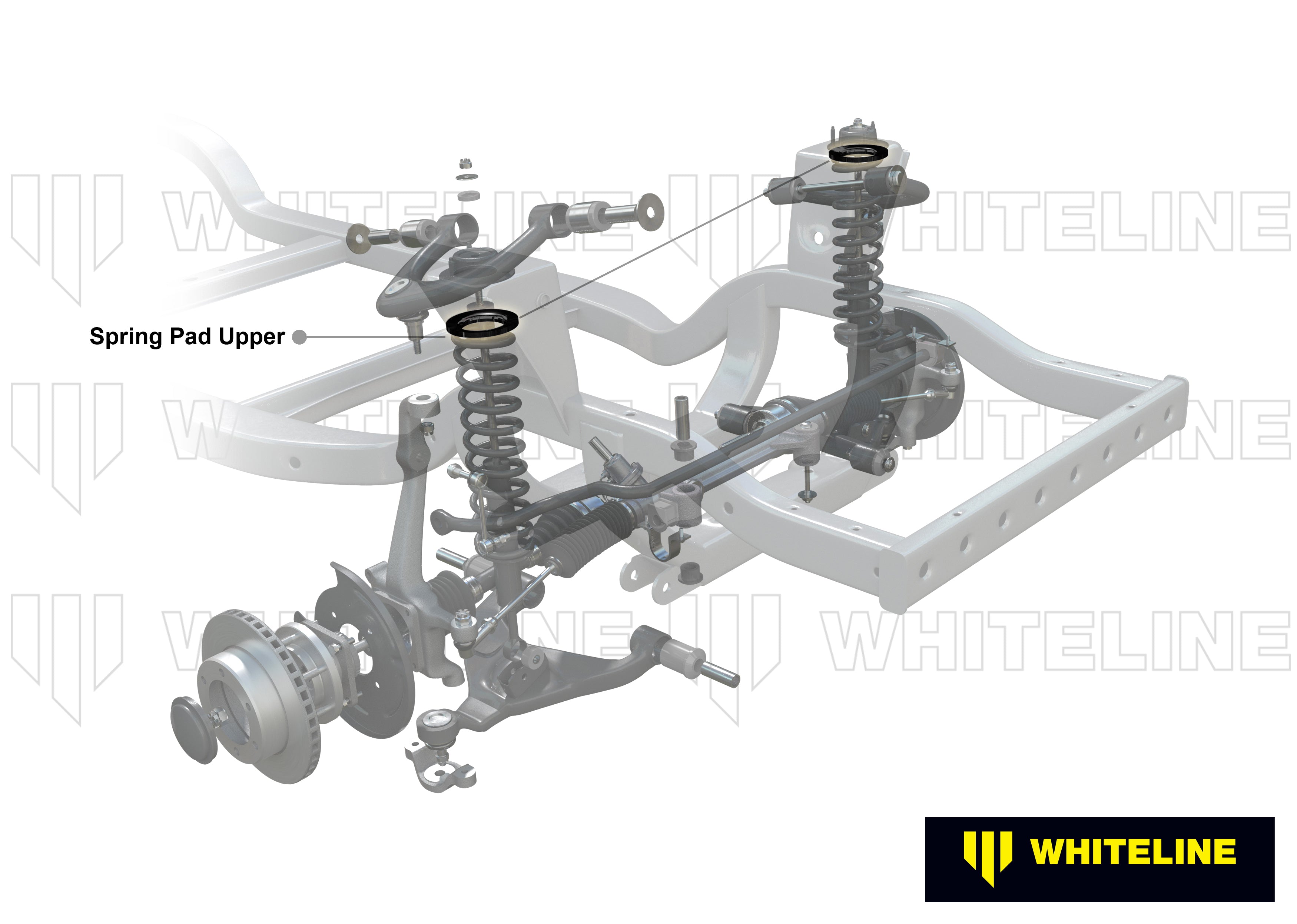 Front Coil Spring Pad - Bushing Kit to Suit Toyota Land Cruiser 200 Series